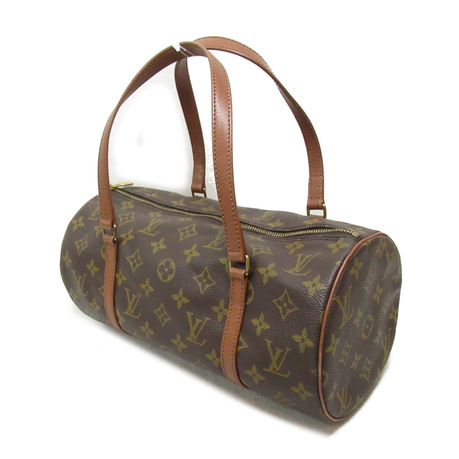 LOUIS VUITTON Monogram Old Papillon GM金扣手挽袋啡色