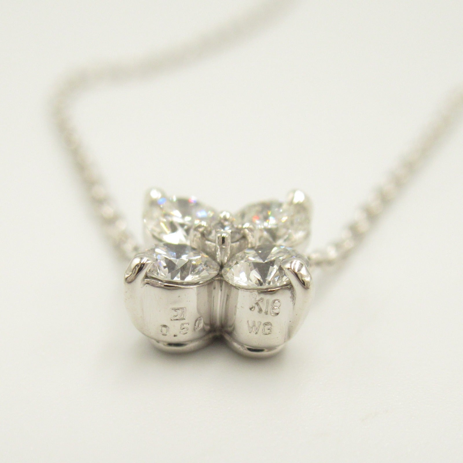 Ponte Vecchio 18K白金Diamond Necklace 0.50ct鑽石項鍊