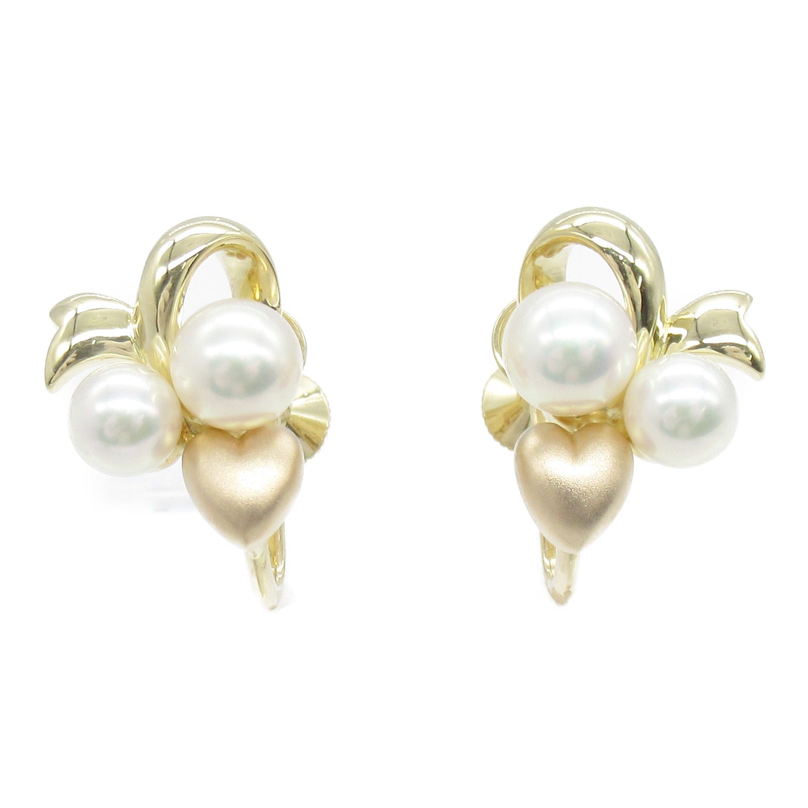 MIKIMOTO 18K黃金Pearl Earrings珍珠耳環