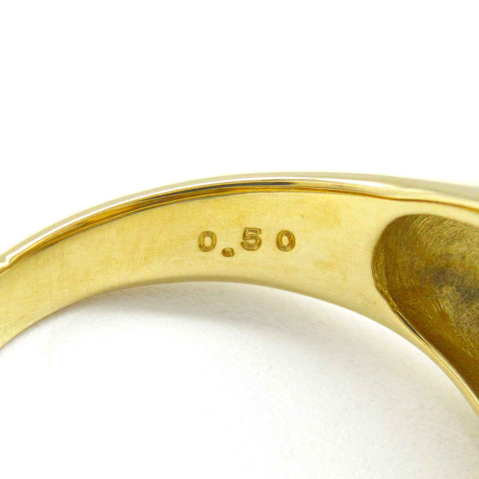 TASAKI 18K黃金Baroque Pearl Diamond Ring珍珠/0.50ct鑽石戒指US#5.75