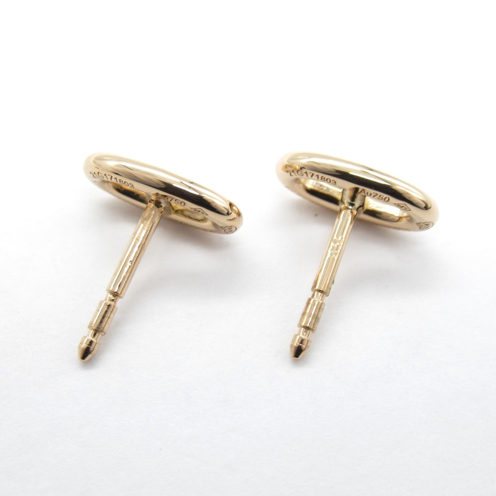 HERMES 18K玫瑰金Chaine d'Ancre Earrings耳環