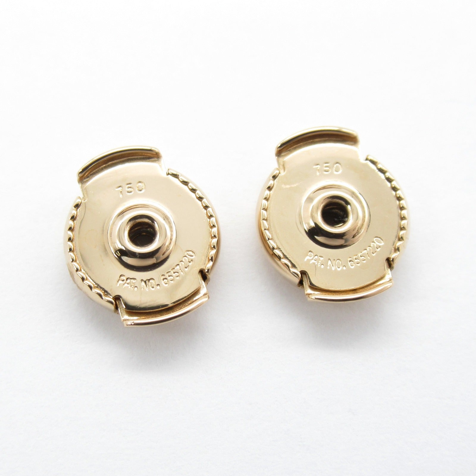 HERMES 18K玫瑰金Chaine d'Ancre Earrings耳環