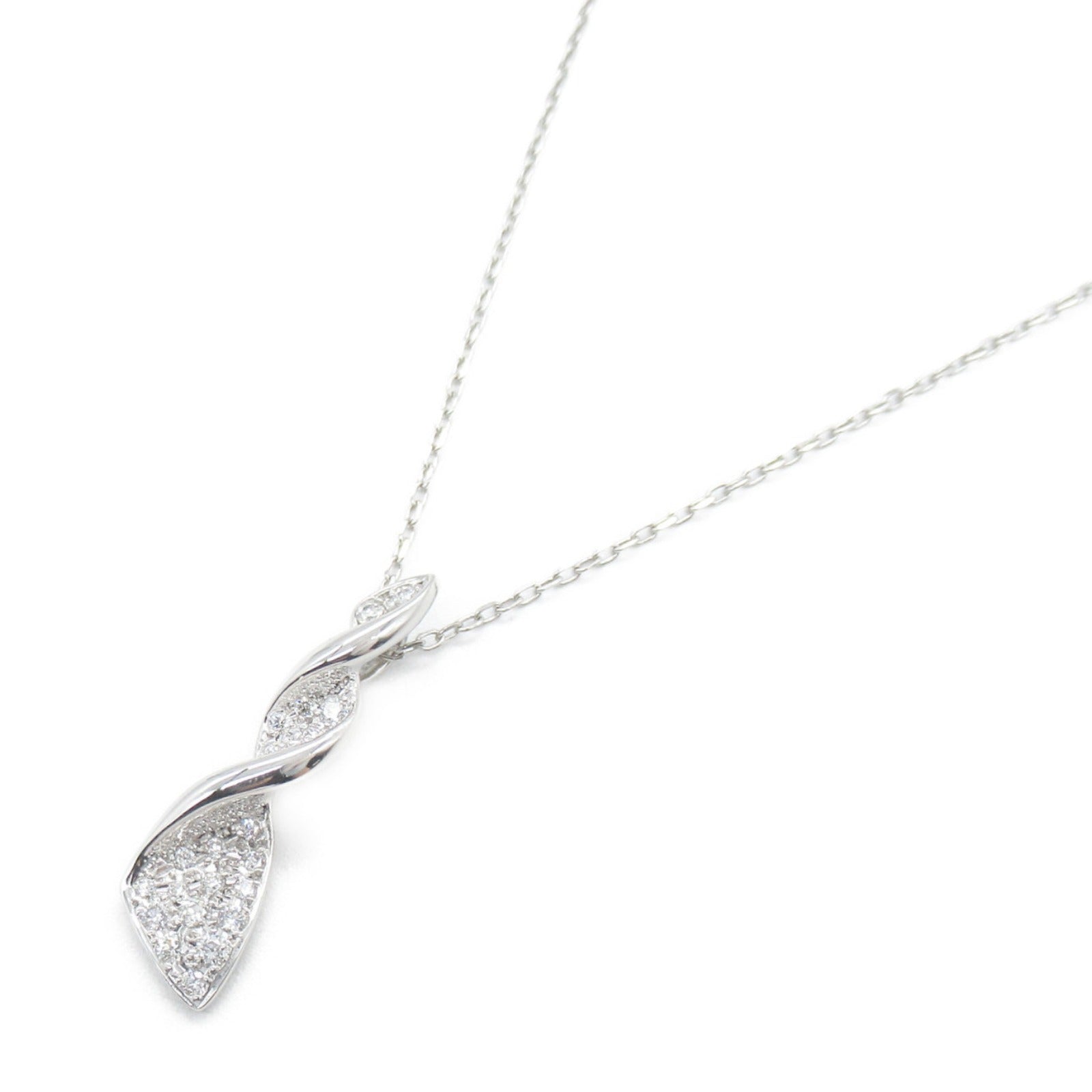 MIKIMOTO 18K白金Diamond Necklace 0.28ct鑽石項鍊