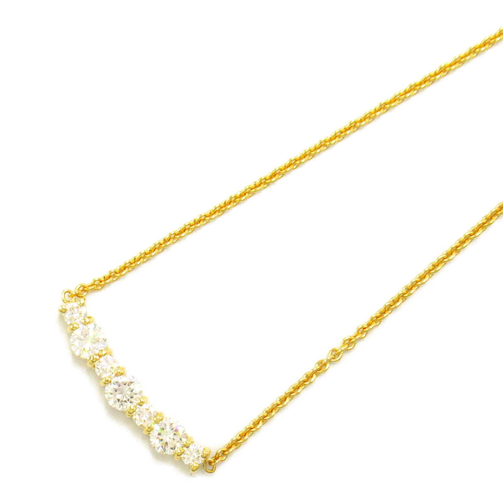 TIFFANY＆CO 18K黃金Vintage Diamond Necklace鑽石項鍊