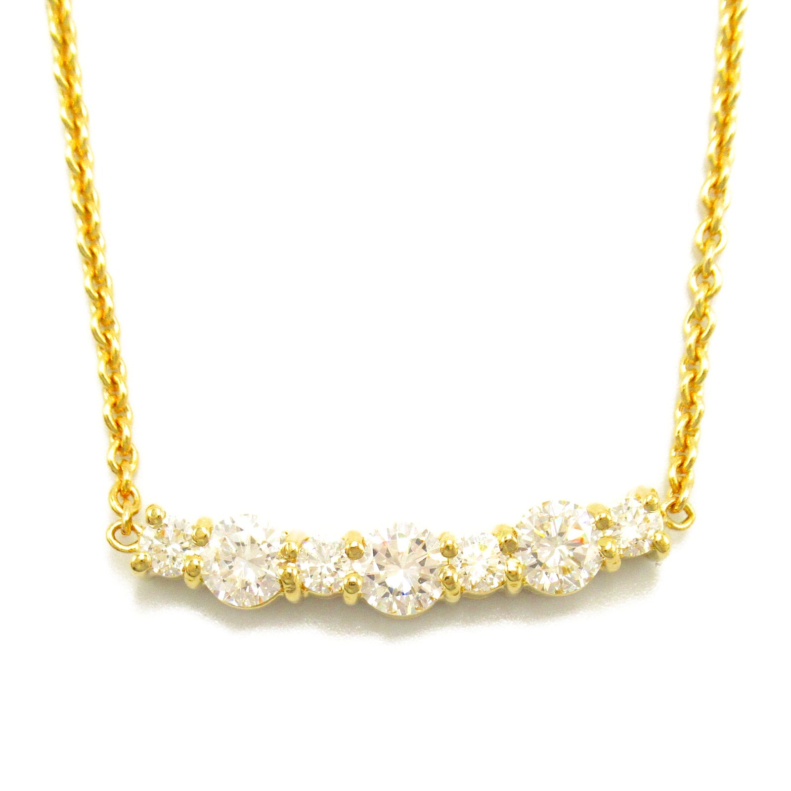 TIFFANY＆CO 18K黃金Vintage Diamond Necklace鑽石項鍊