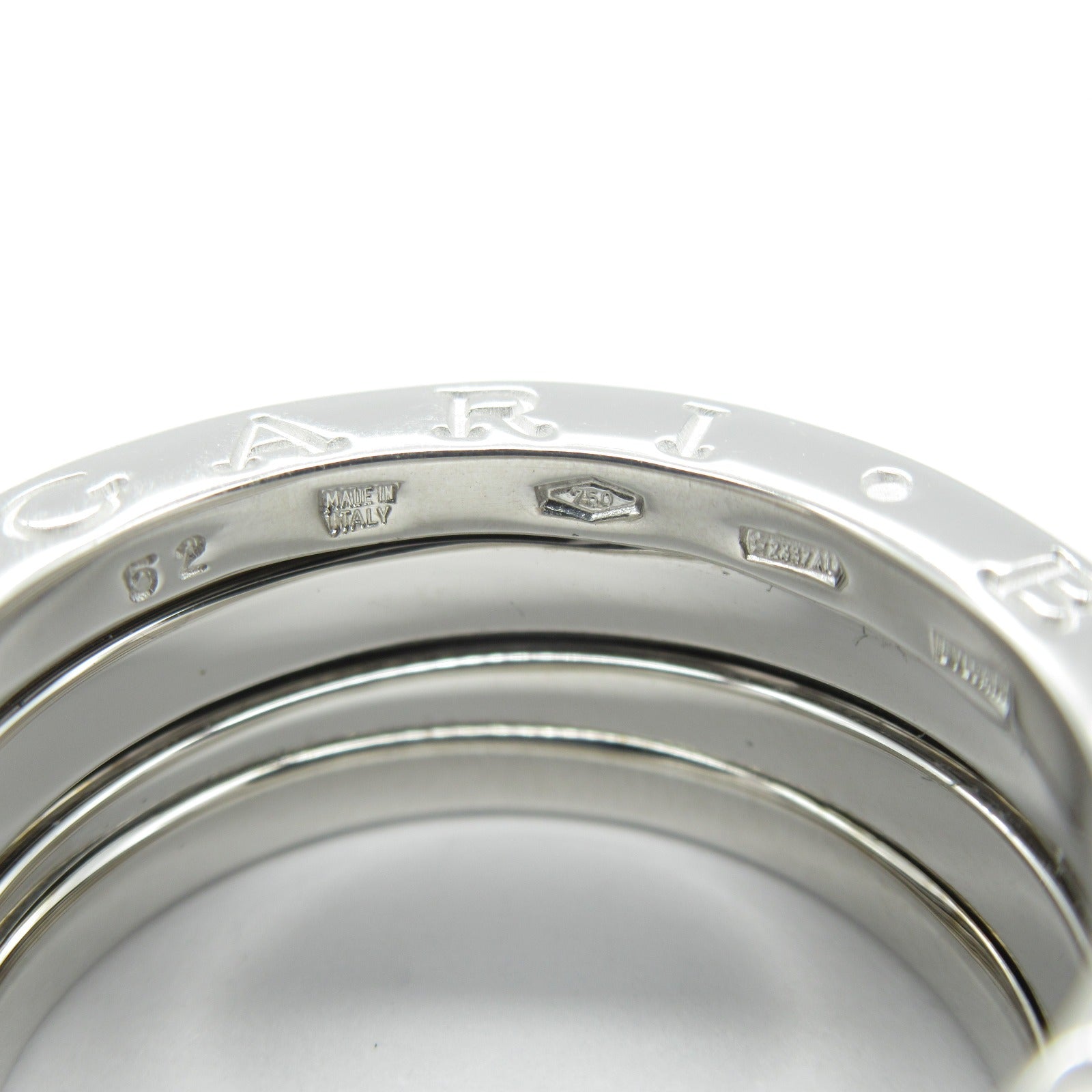 BVLGARI 18K白金B-zero1 Ring戒指Bvlgari#52/US#6