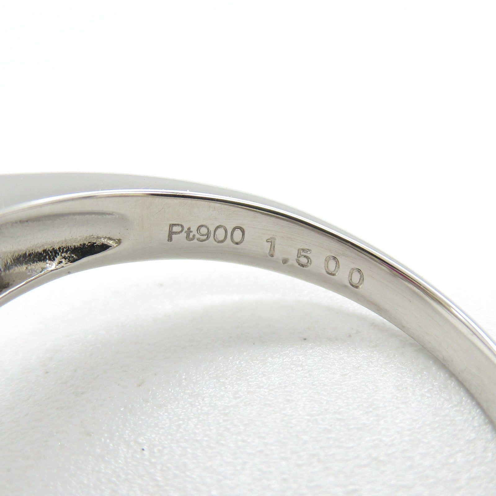 JEWELRY PT900鉑金Ruby Diamond紅寶石/鑽石戒指US#5.75