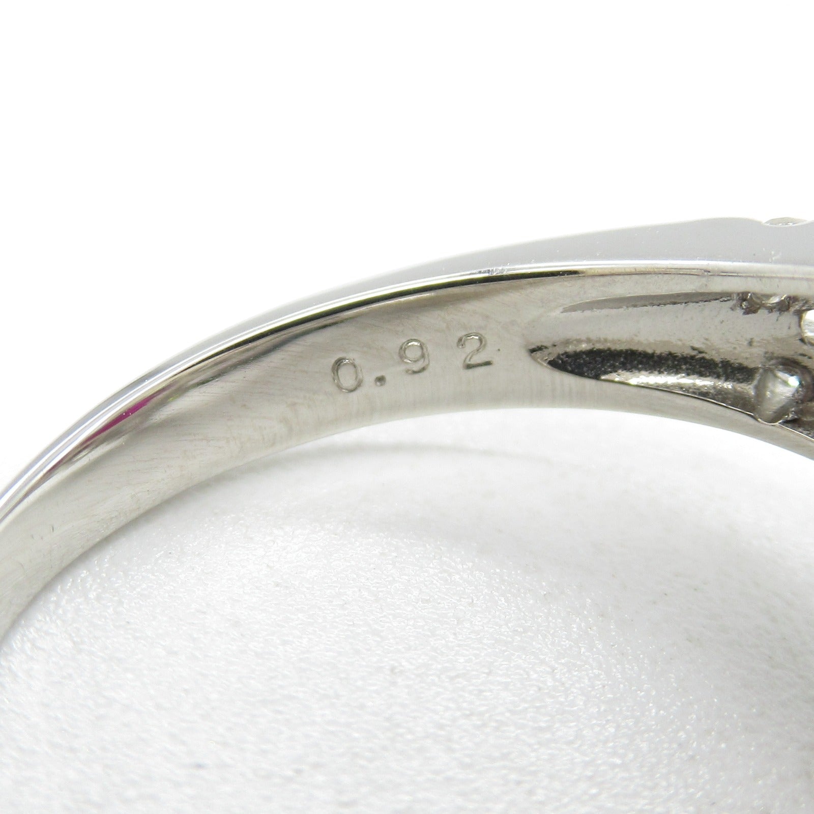 JEWELRY PT900鉑金Ruby Diamond紅寶石/鑽石戒指US#5.75