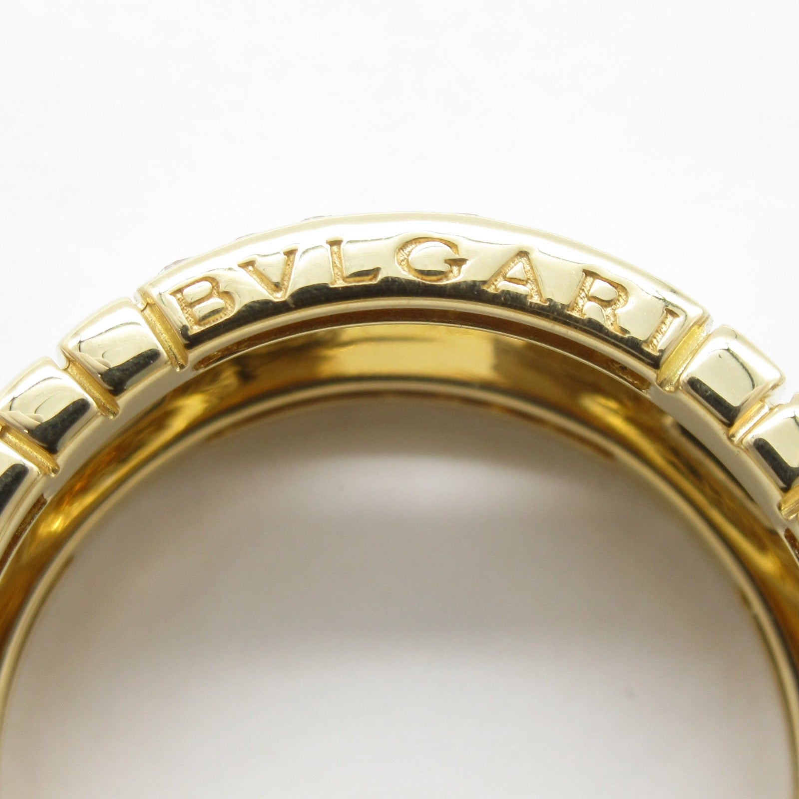 BVLGARI Parentesi Diamond Ring 18K Yellow Gold Bvlgari#51 US#5.5