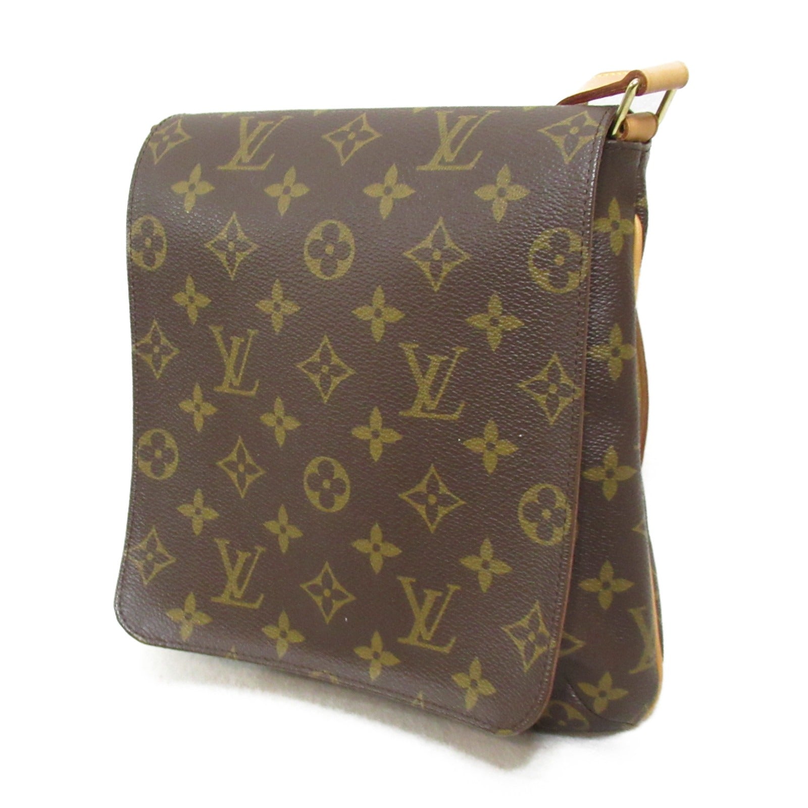 LOUIS VUITTON Monogram Musette Salsa金扣肩背袋啡色