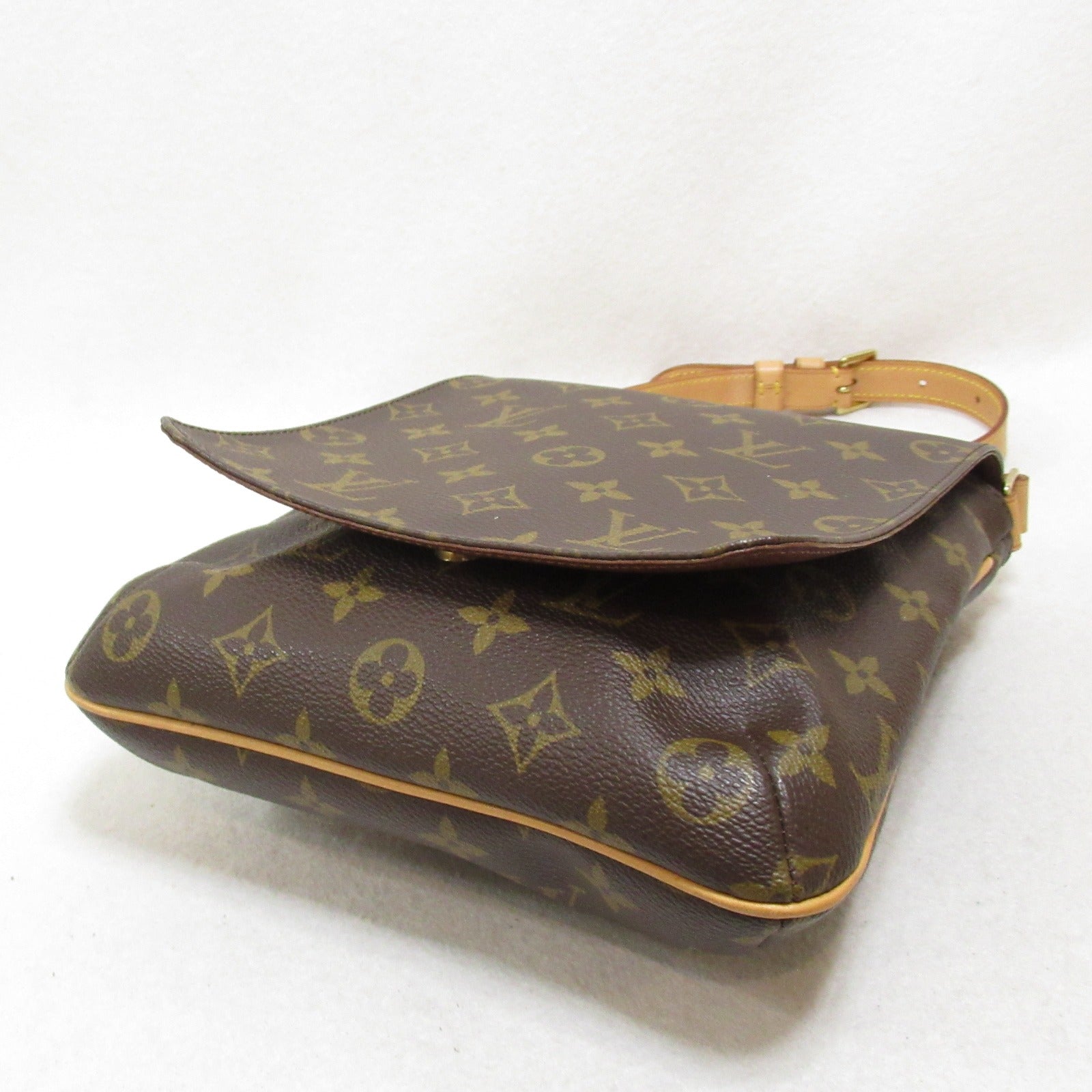 LOUIS VUITTON Monogram Musette Salsa金扣肩背袋啡色