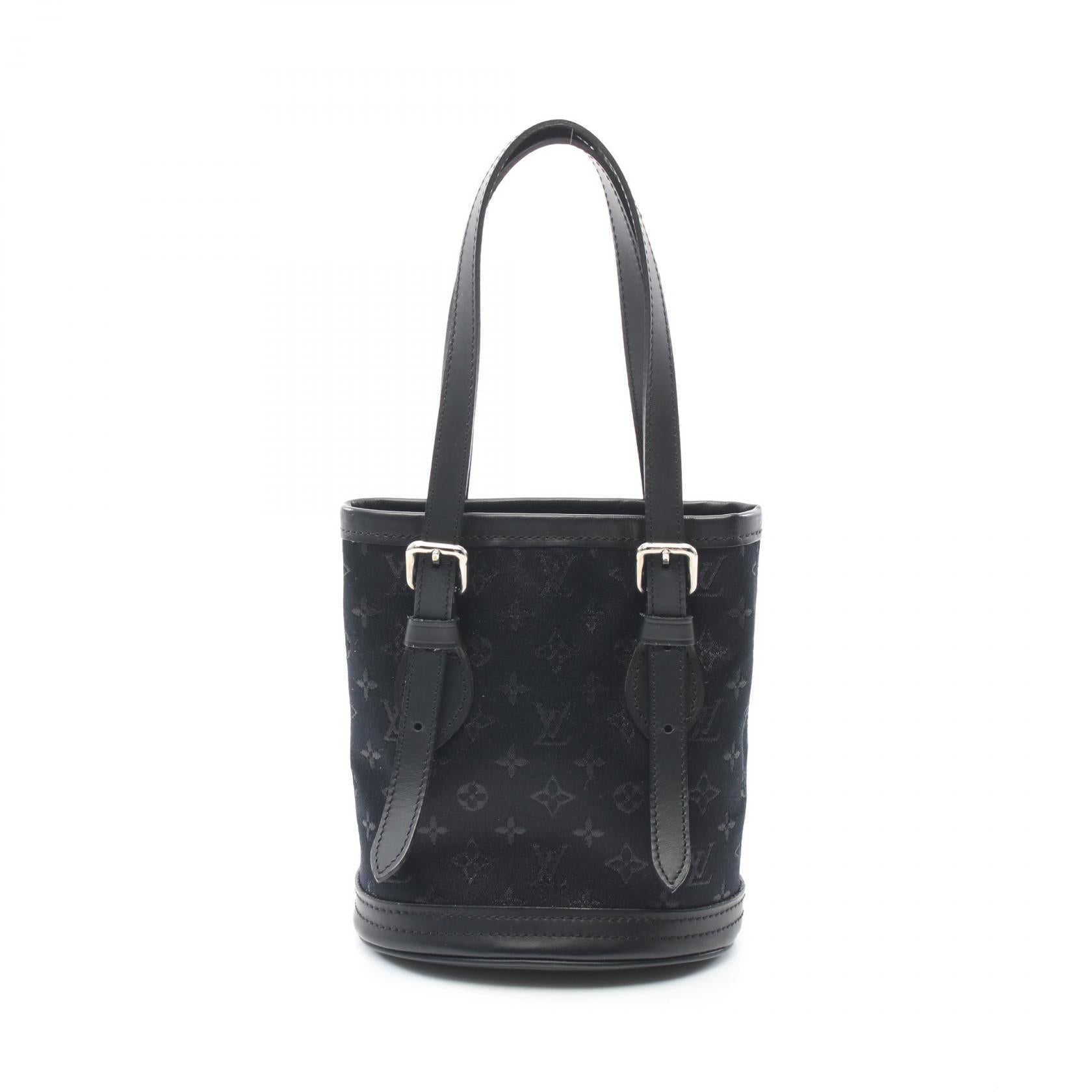 LOUIS VUITTON LV SHW Little Bucket Handbag M92144 Monogram Satin Leather