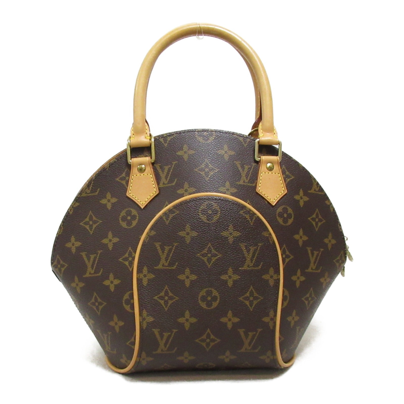 LOUIS VUITTON Monogram Ellipse PM金扣手挽袋啡色