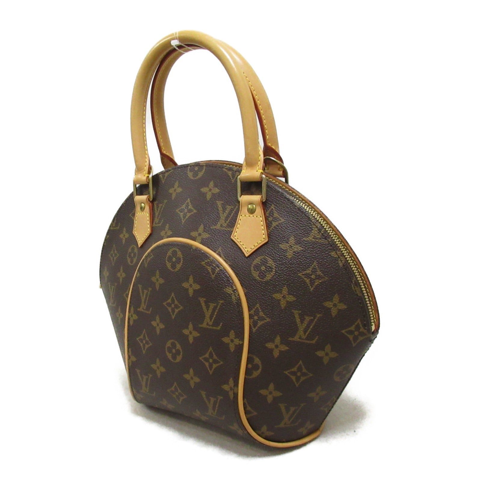 LOUIS VUITTON Monogram Ellipse PM金扣手挽袋啡色