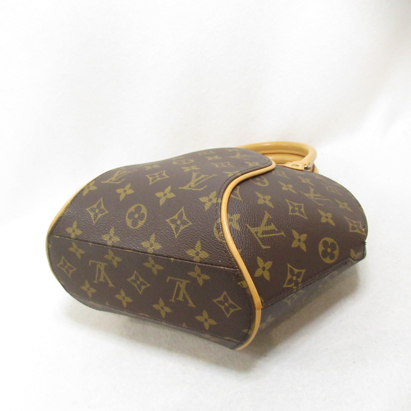 LOUIS VUITTON Monogram Ellipse PM金扣手挽袋啡色