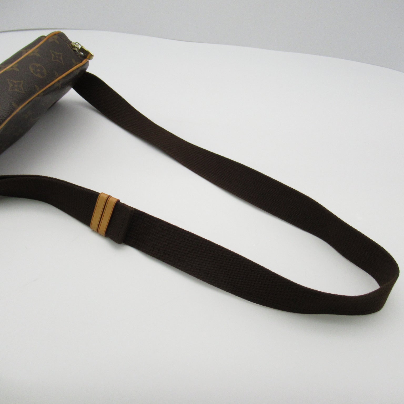 LOUIS VUITTON Monogram Pochette Gange金扣腰包啡色