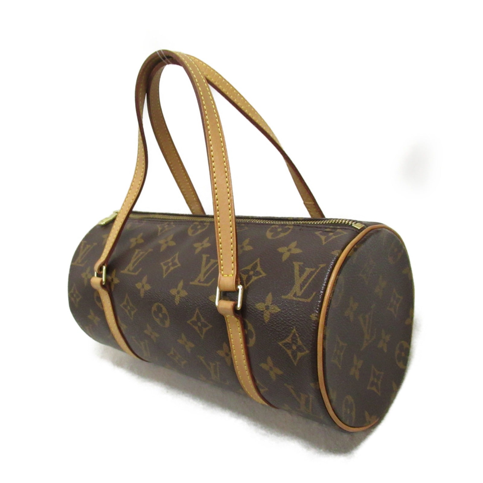 LOUIS VUITTON Monogram Papillon PM手挽袋啡色
