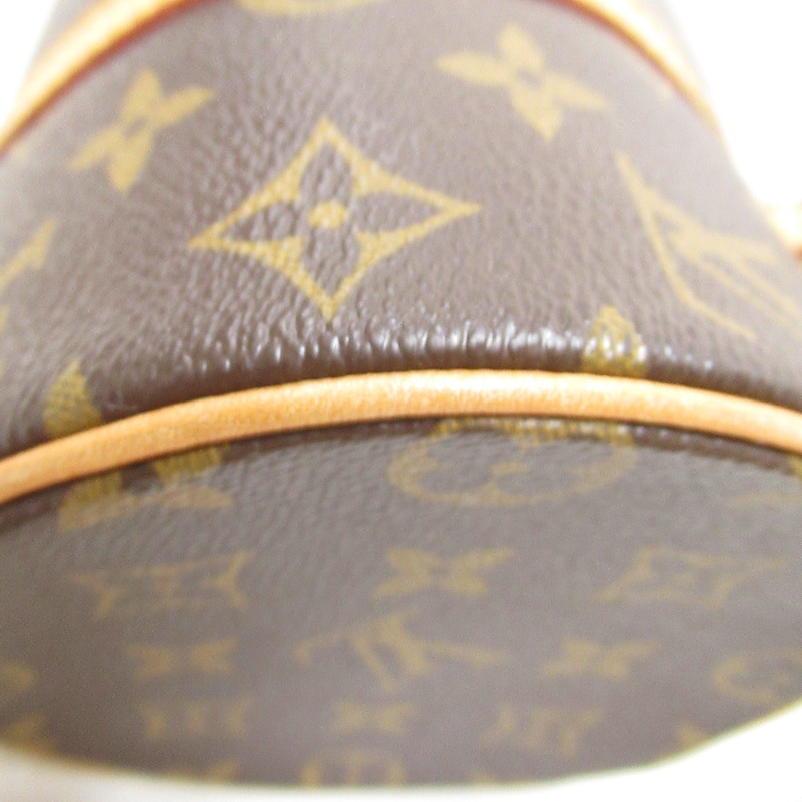 LOUIS VUITTON Monogram Papillon PM手挽袋啡色