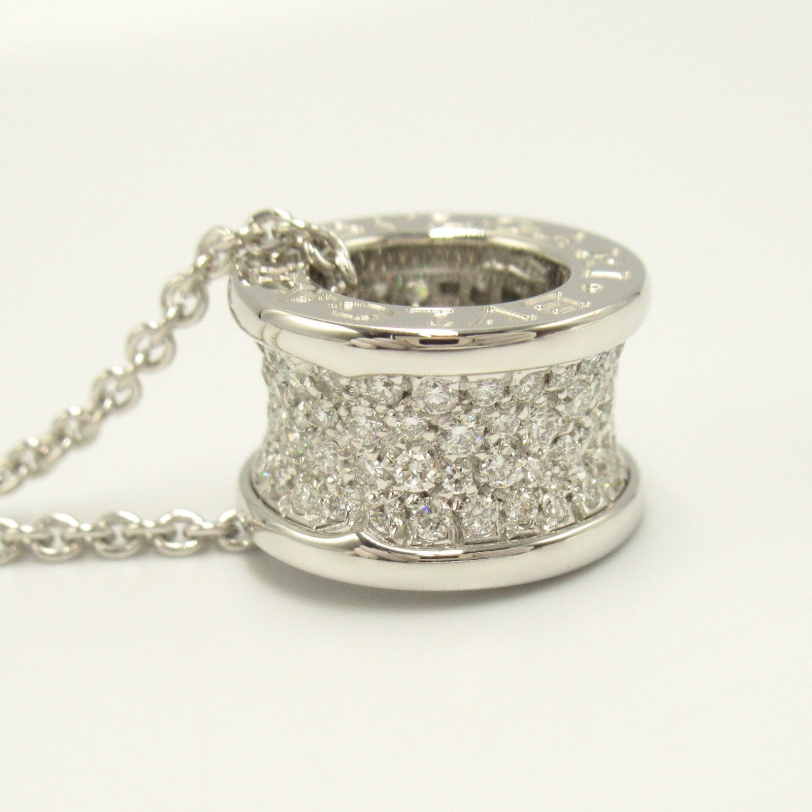 BVLGARI 18K白金/鑽石B-zero1 Necklace項鍊