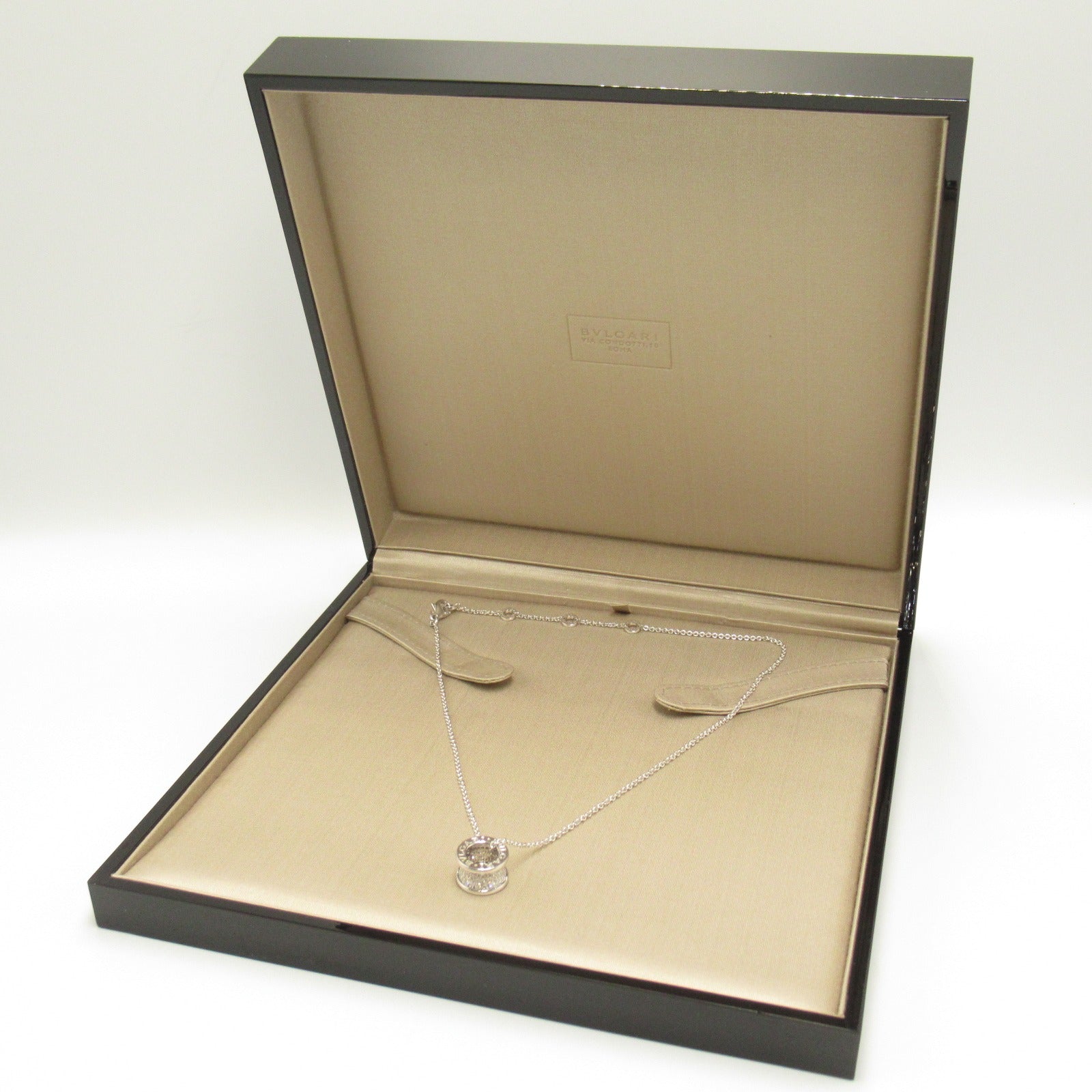 BVLGARI 18K白金/鑽石B-zero1 Necklace項鍊