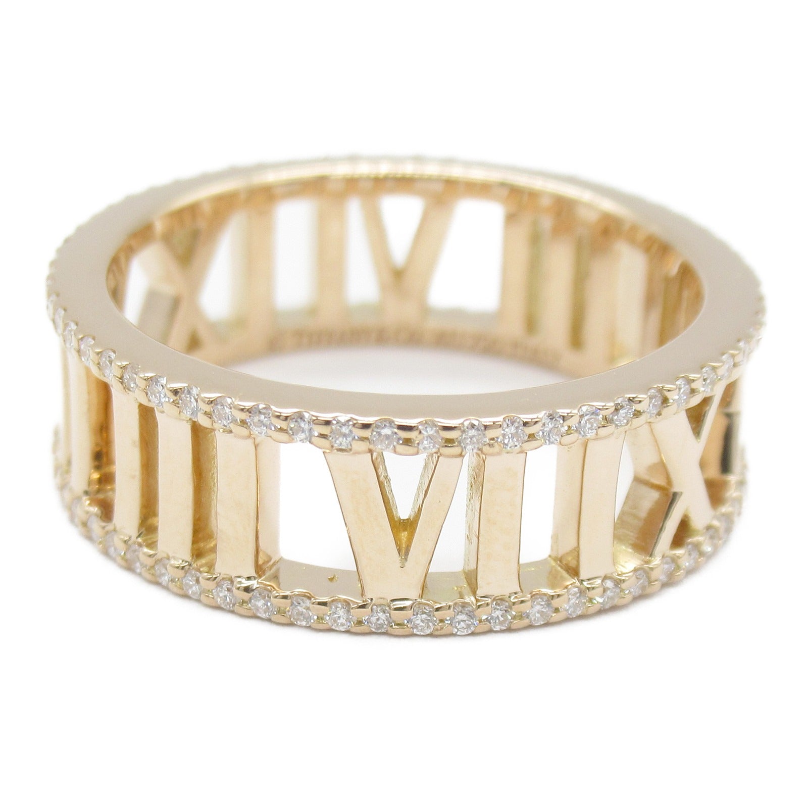 TIFFANY＆CO 18K玫瑰金Open Atlas Dia Ring戒指US#7.25