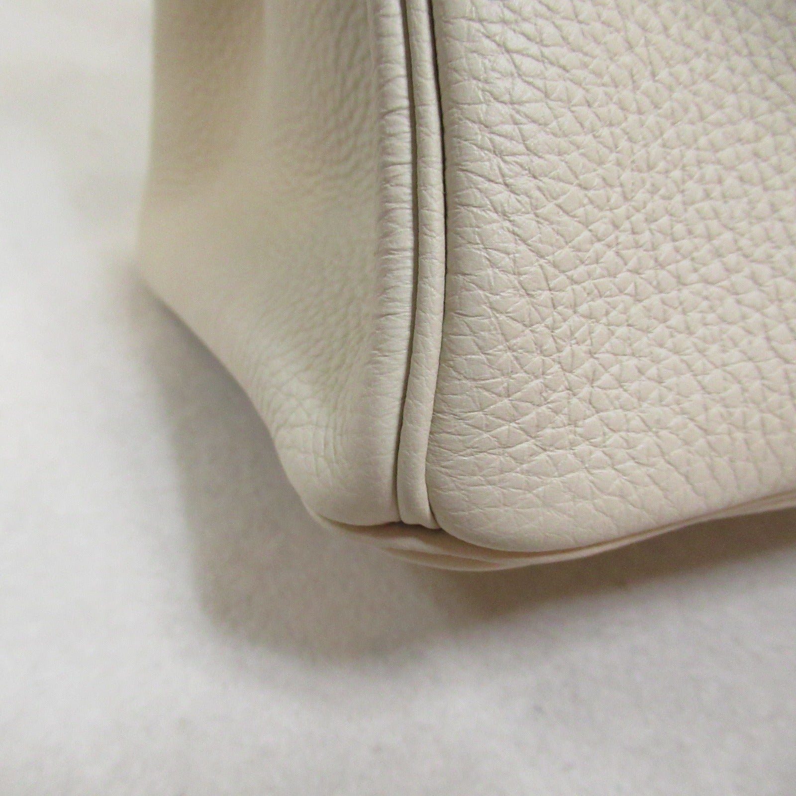 HERMES 【激減優惠】Togo皮革Birkin 30金扣手挽袋Craie/白色