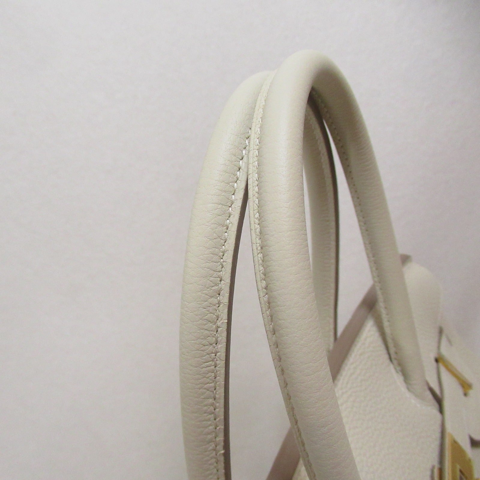 HERMES 【激減優惠】Togo皮革Birkin 30金扣手挽袋Craie/白色