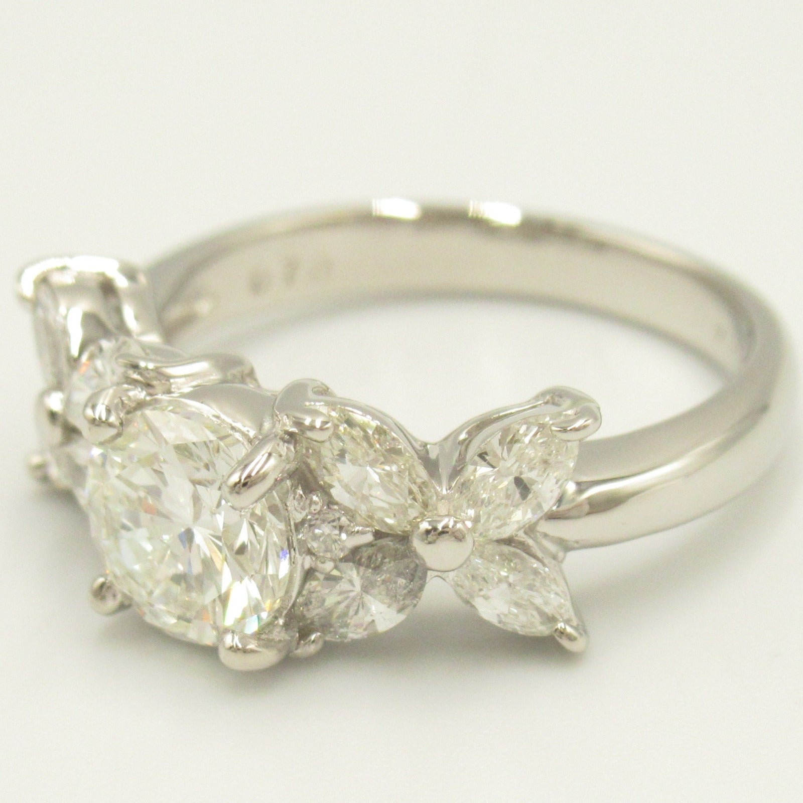 JEWELRY PT900鉑金Diamond Ring鑽石戒指US#5.75