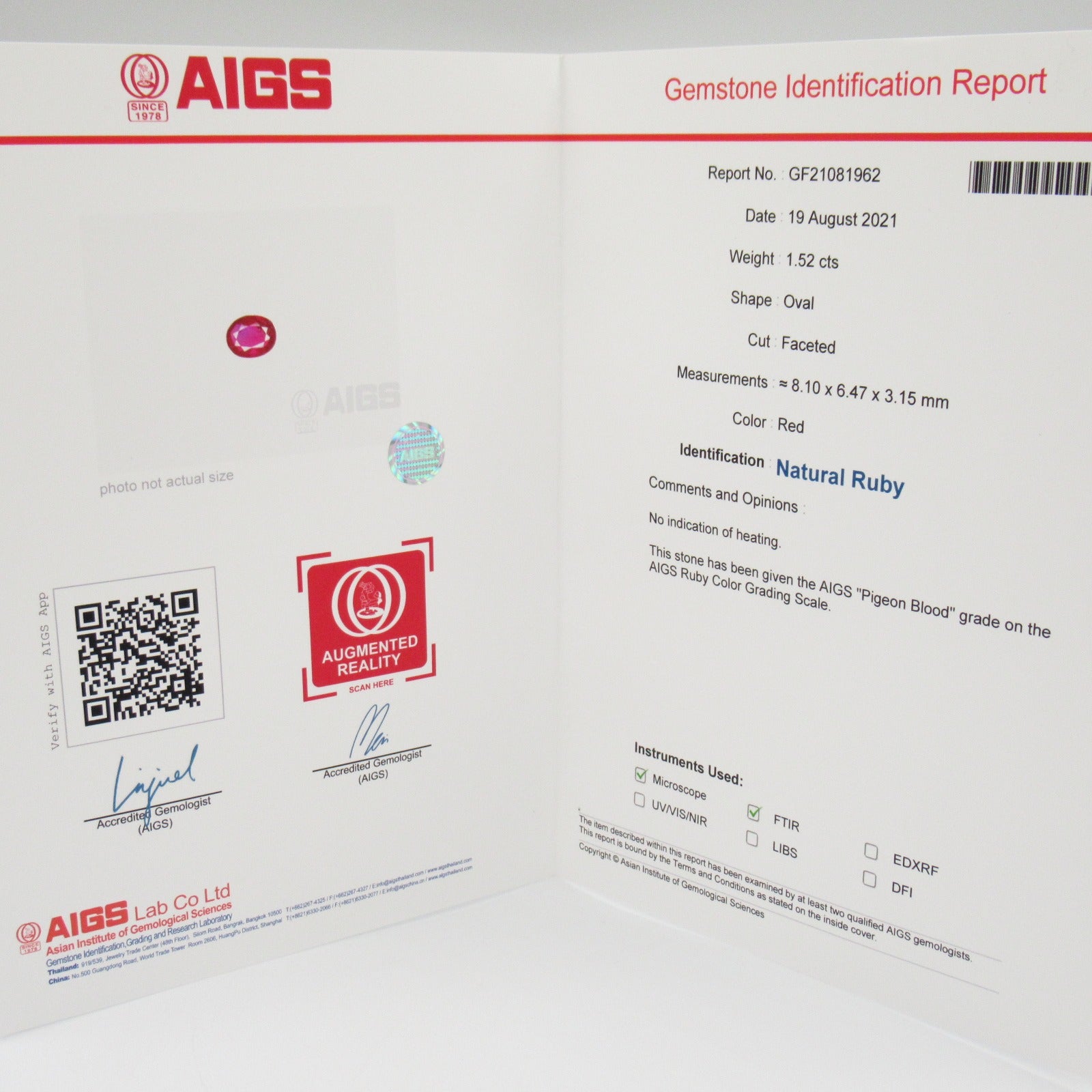 JEWELRY PT900鉑金Ruby/Diamond Ring紅寶石/鑽石戒指US#5.5