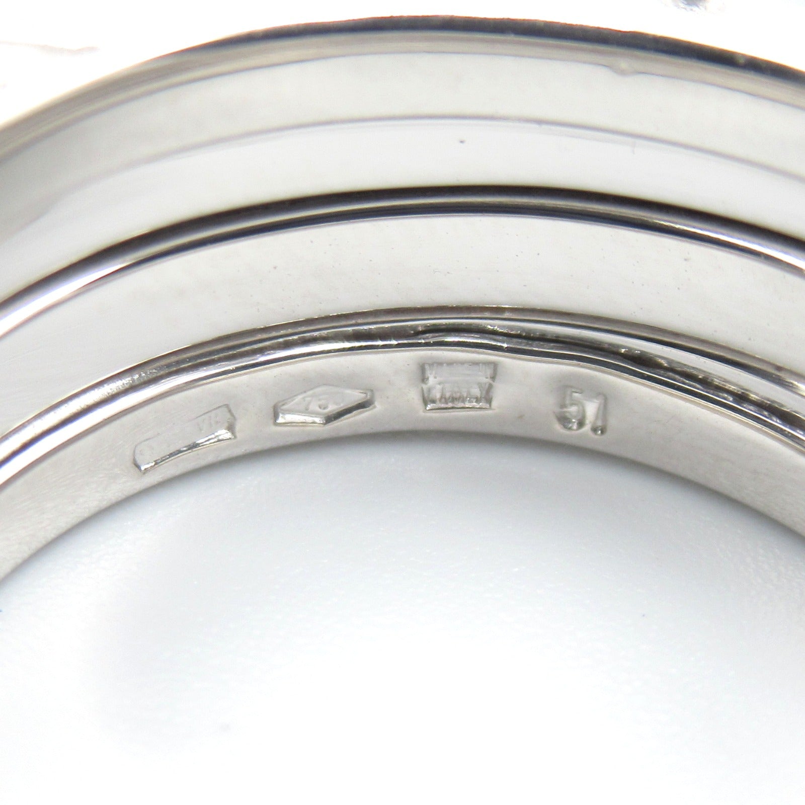 BVLGARI 18K白金B-zero1 Ring戒指US#5.75/BVLGARI#51