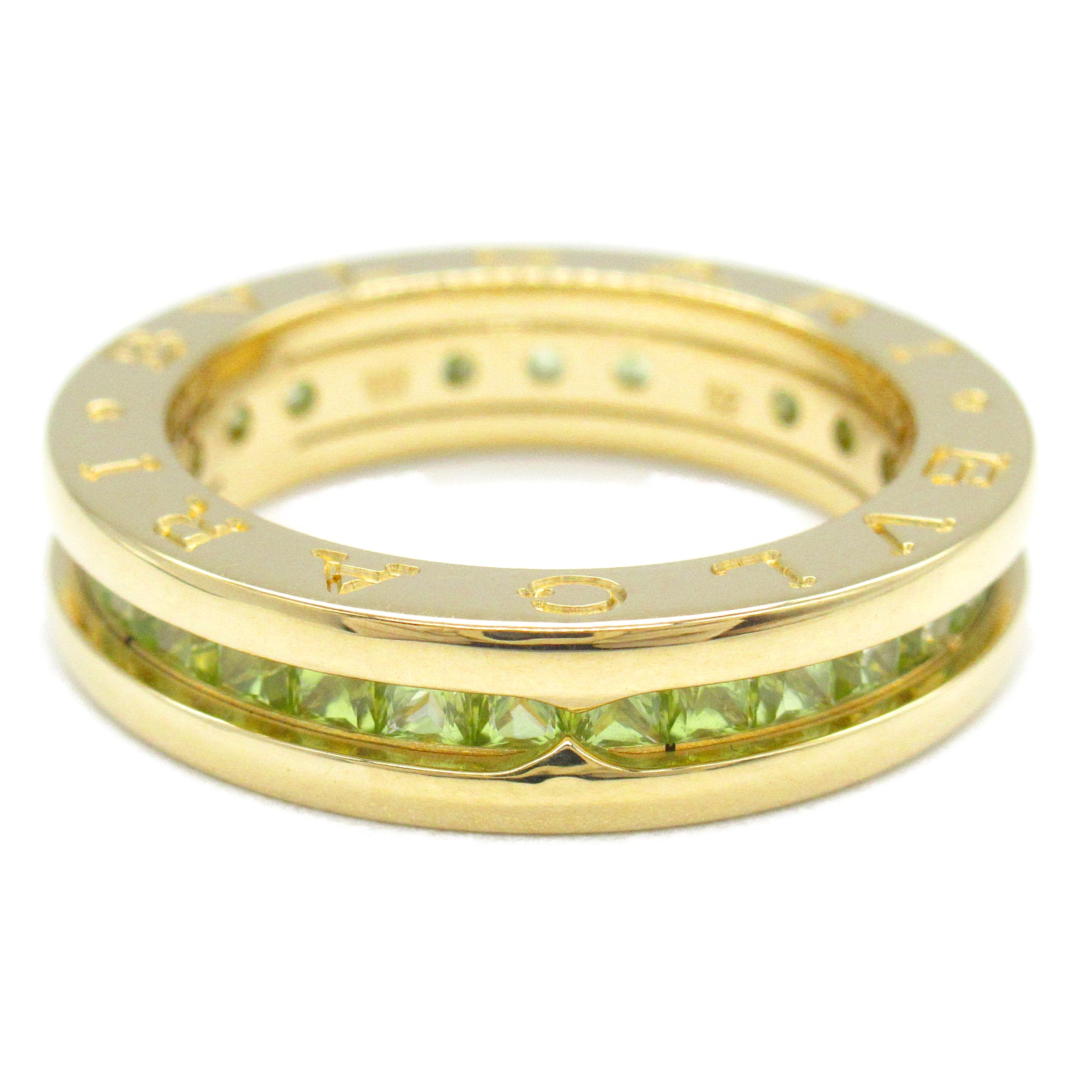 BVLGARI 18K黃金B-zero1 Peridot Ring戒指US#6/BVLGARI＃52