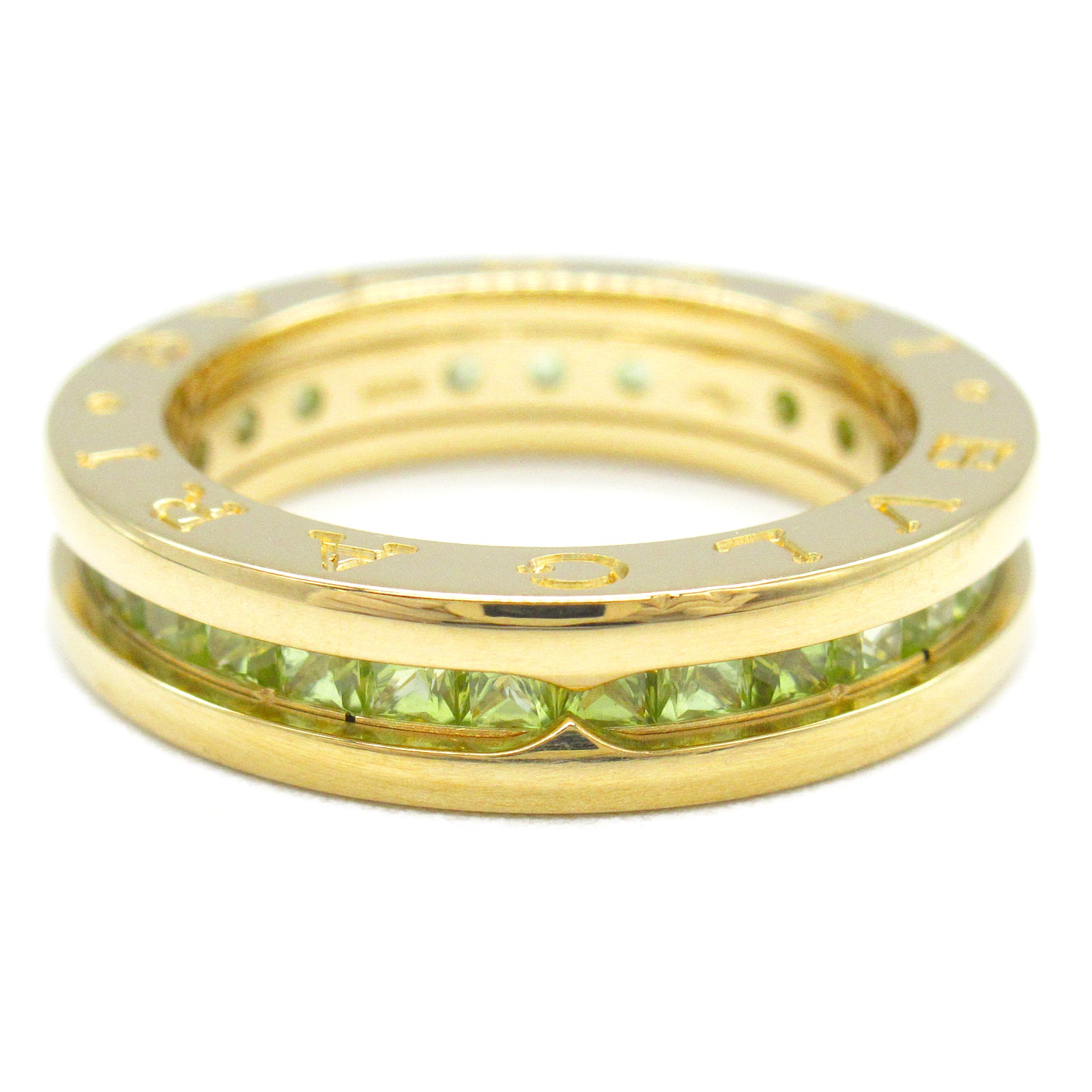 BVLGARI 18K黃金B-zero1 Peridot Ring戒指US#6/BVLGARI＃52