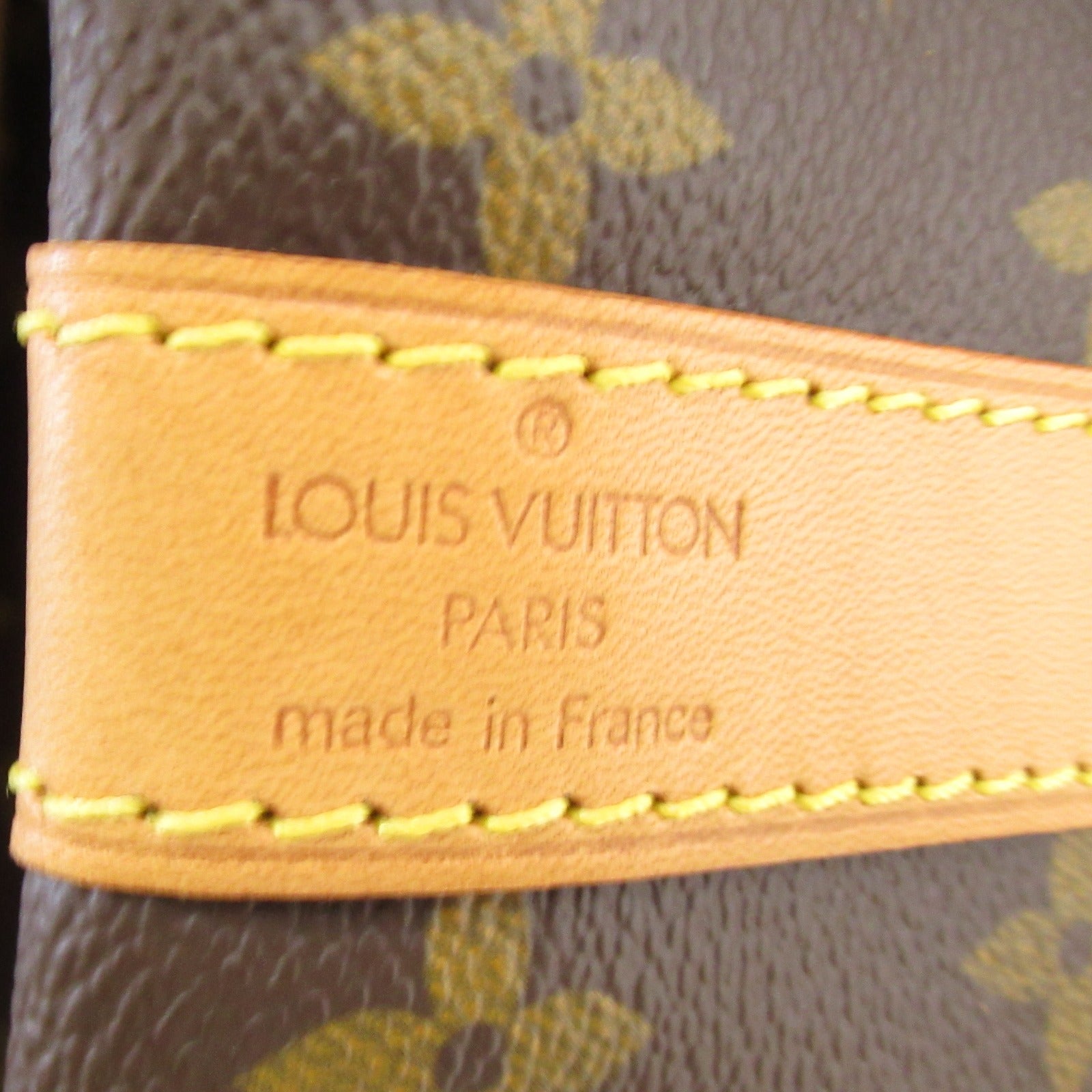 LOUIS VUITTON Monogram Keepall Bandouliere 60金扣手挽袋啡色