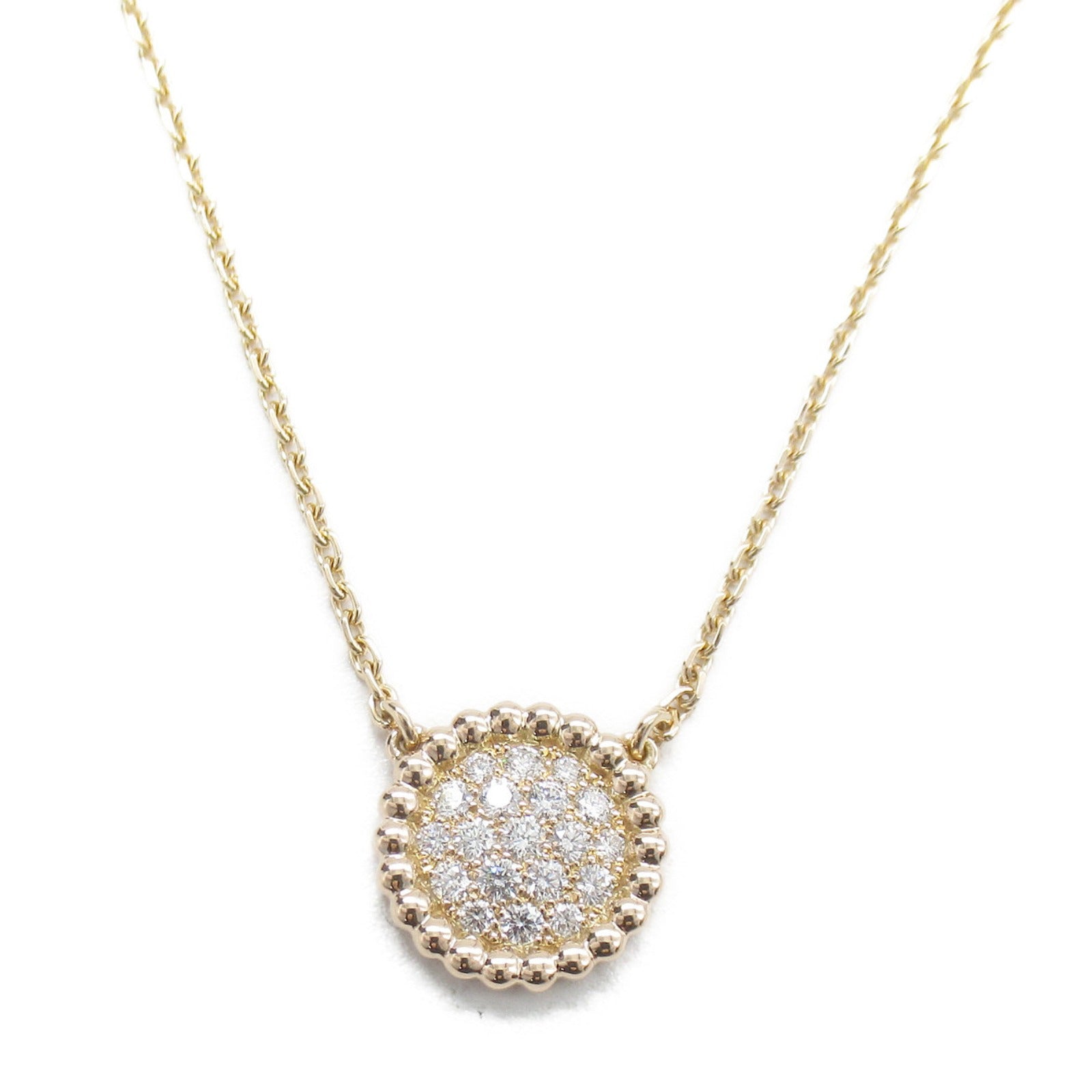 Van Cleef & Arpels 18K玫瑰金Perlee Diamonds Pendant項鍊
