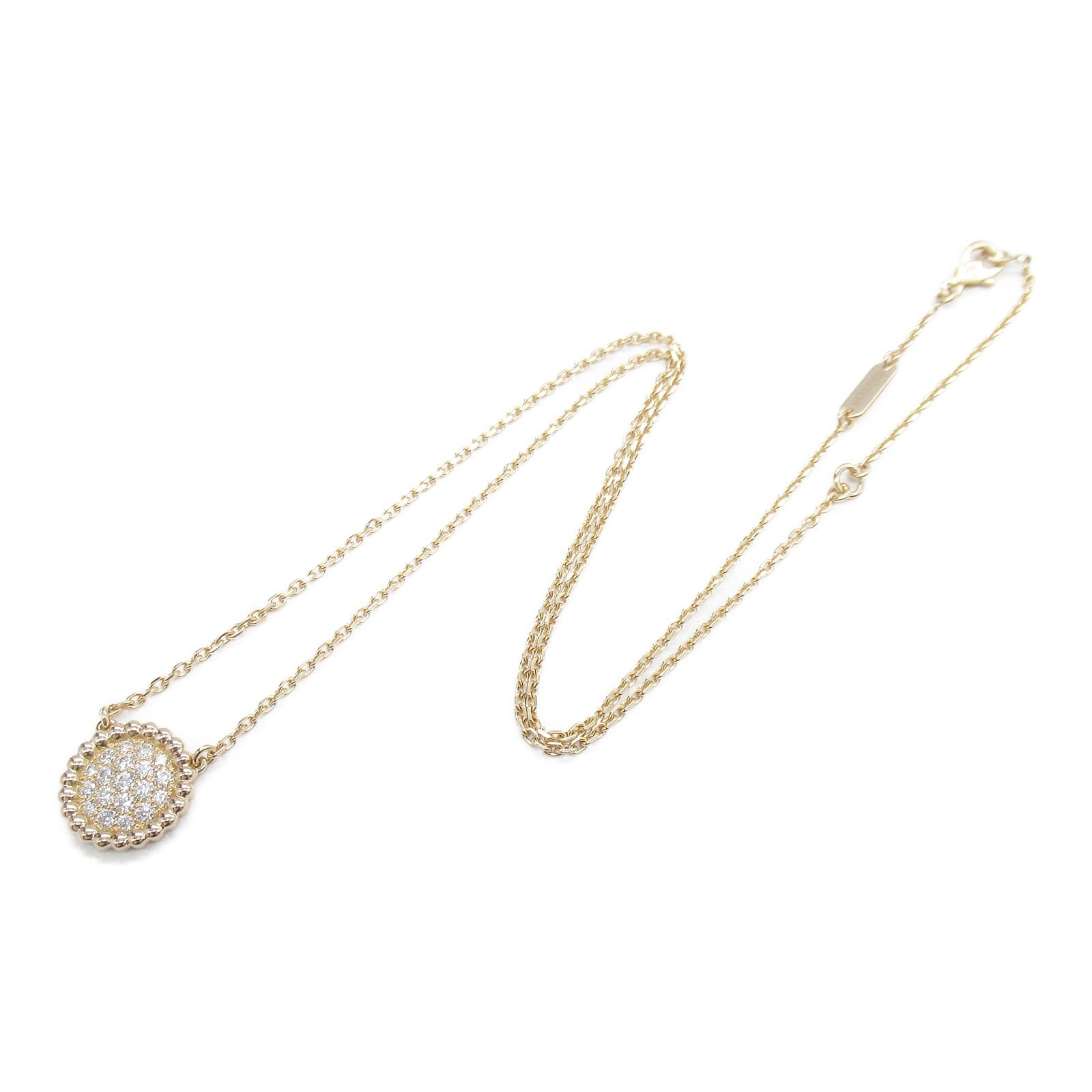 Van Cleef & Arpels 18K玫瑰金Perlee Diamonds Pendant項鍊