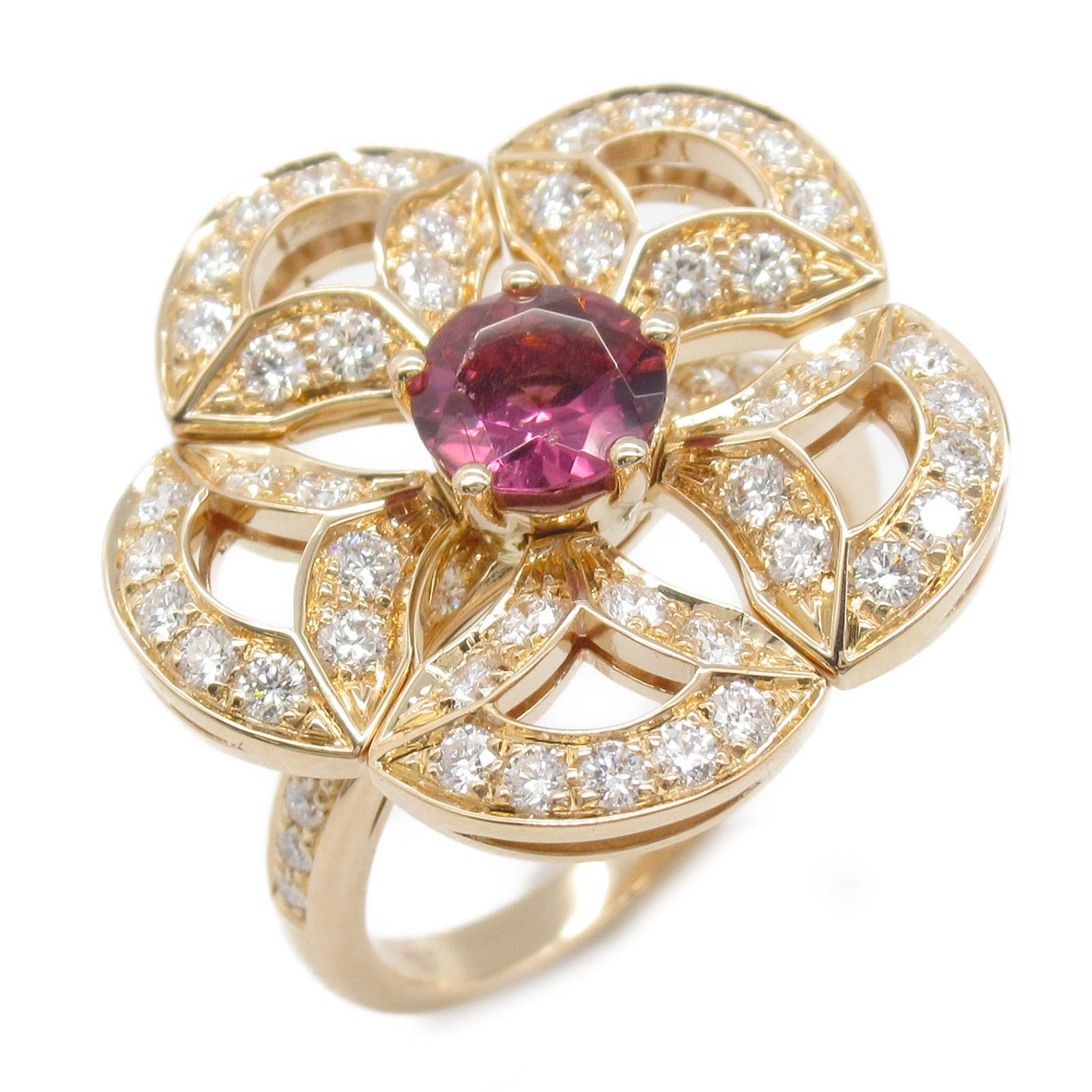 BVLGARI 18K玫瑰金Diva Dream Ring戒指US#5.25