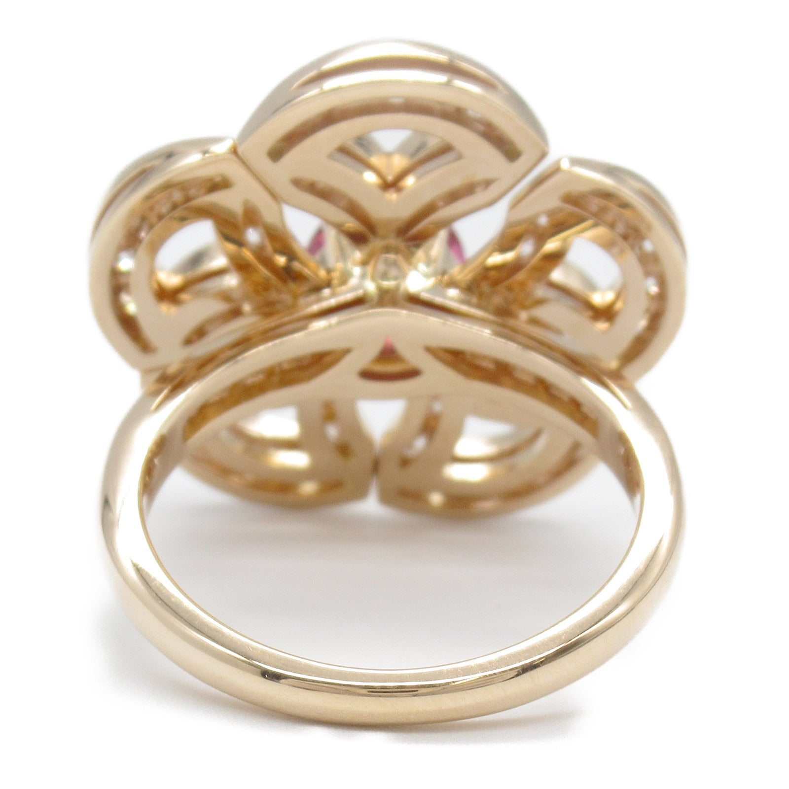 BVLGARI 18K玫瑰金Diva Dream Ring戒指US#5.25