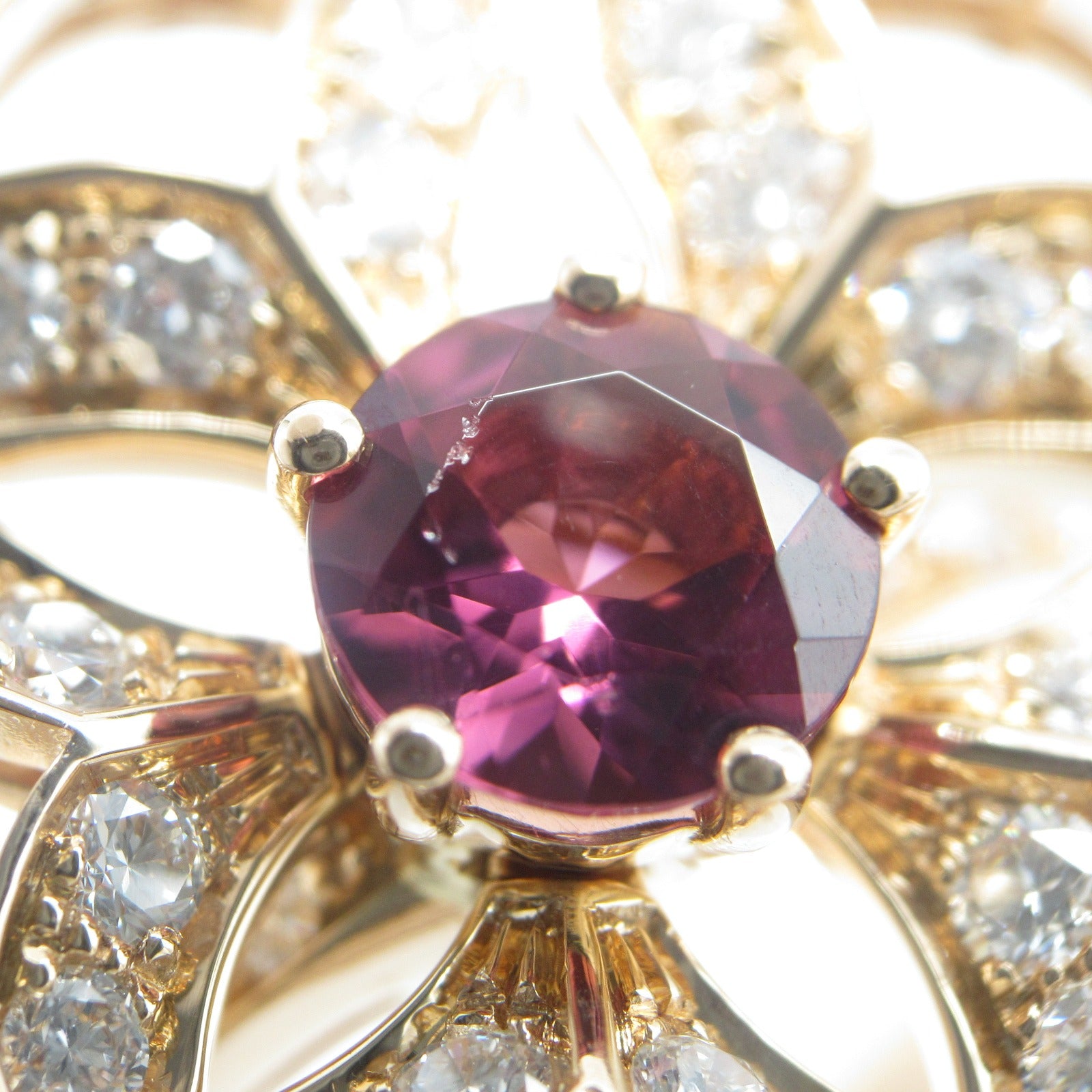 BVLGARI 18K玫瑰金Diva Dream Ring戒指US#5.25