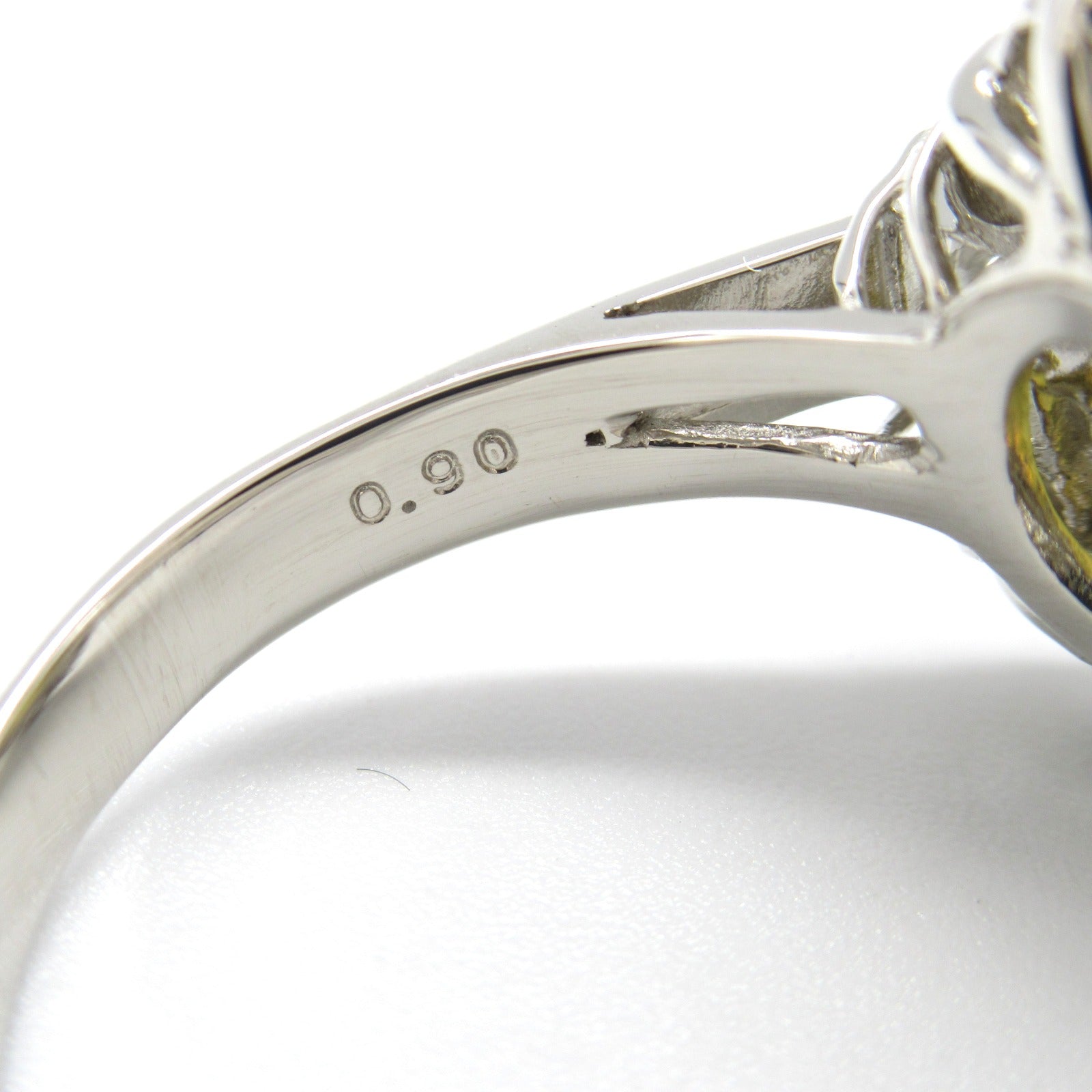 JEWELRY Cat's Eye Diamond Ring PT900 Platinum US#5.75