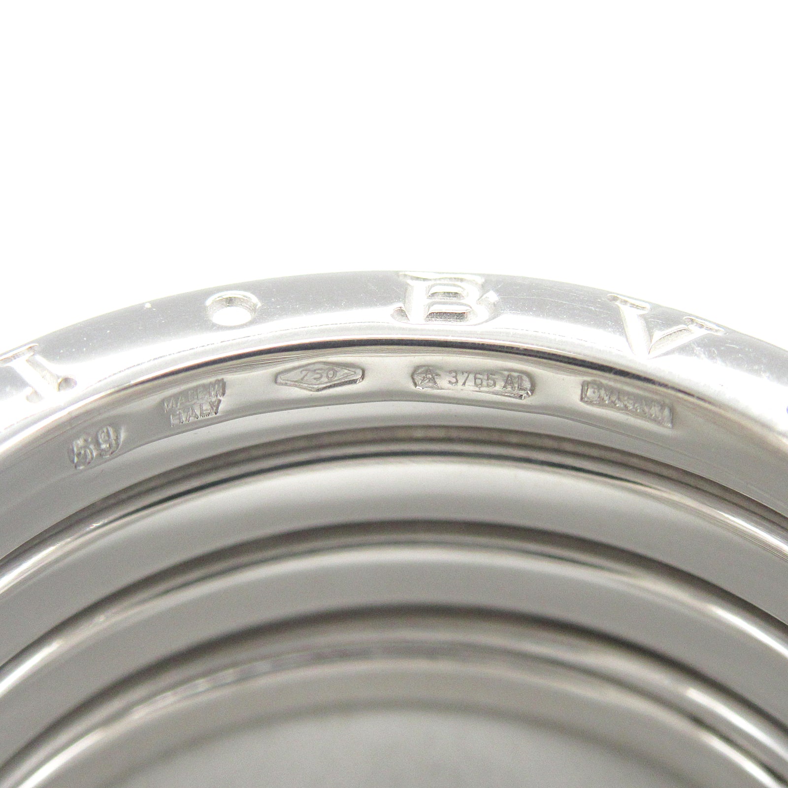 BVLGARI 18K白金B-zero1 Ring戒指US#9/BVLGARI＃59