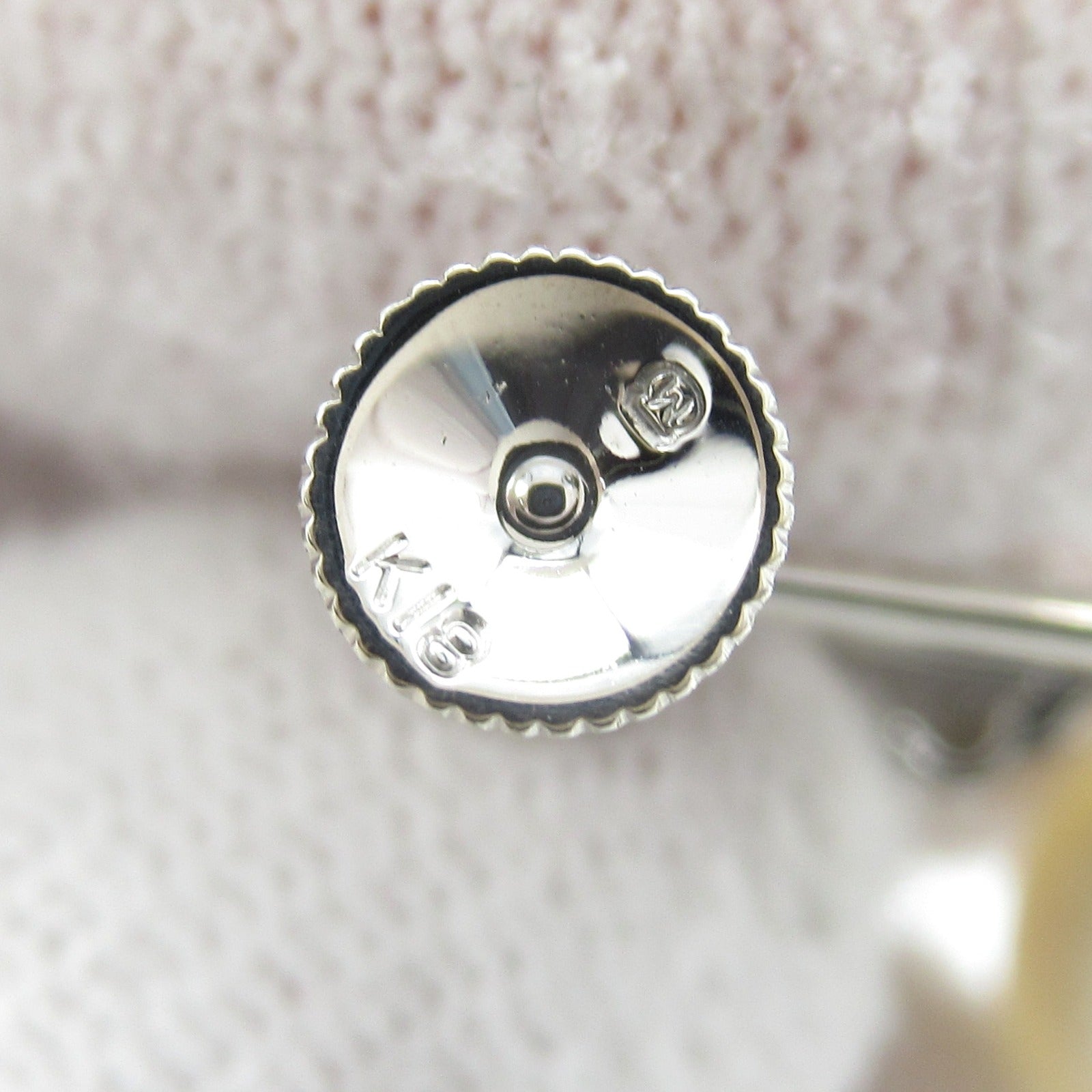 MIKIMOTO 18K白金Pearl/Diamond Earrings珍珠/鑽石耳環