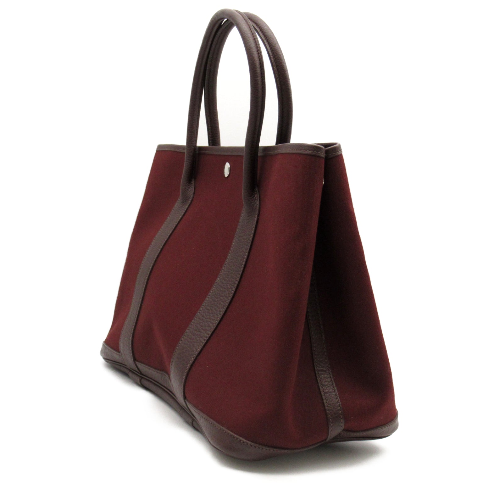 HERMES【激減優惠】 Toile H Garden Party PM銀扣手挽袋