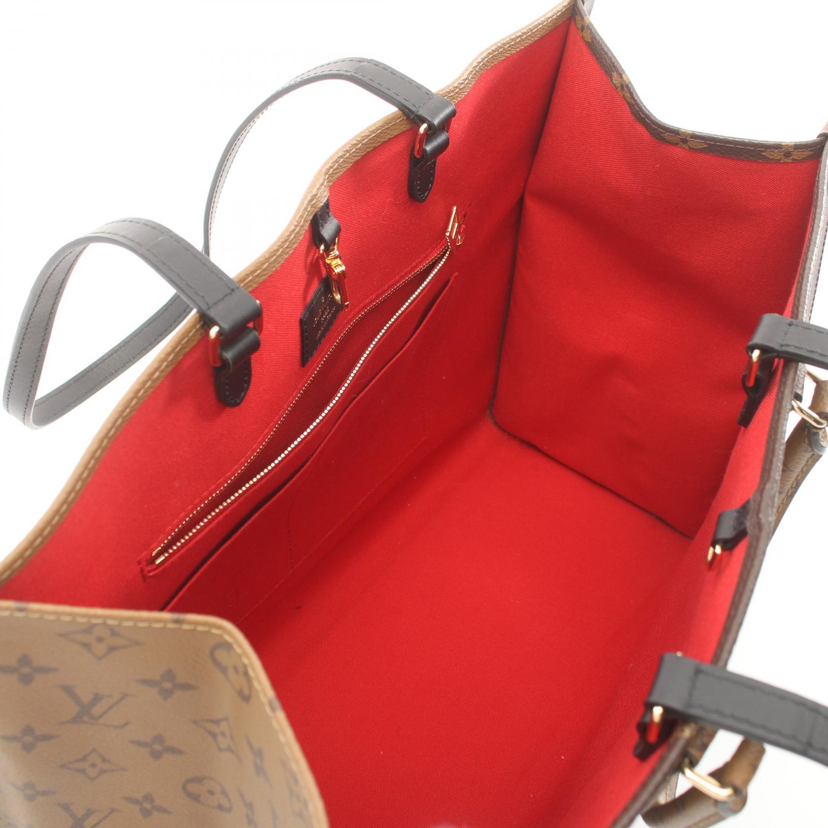 LOUIS VUITTON【激減優惠】 Monogram Giant OnTheGo GM金扣手挽肩背兩用袋棕色