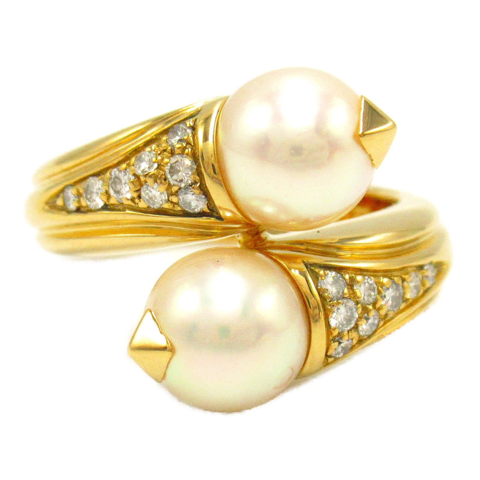 BVLGARI 18K黃金Passo Doppio Ring戒指US#5.75/BVLGARI＃51
