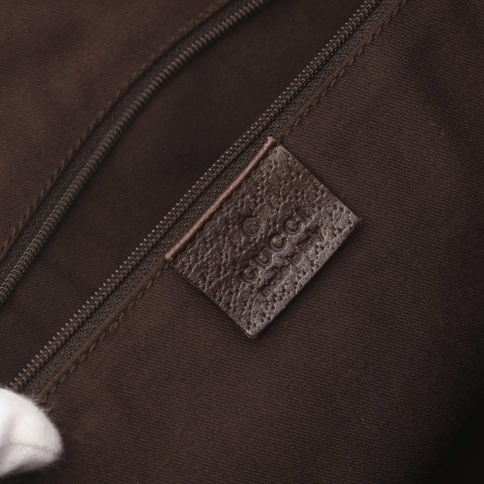 GUCCI 【激減優惠】帆布Abbey GG Tote Bag金扣手挽袋棕色