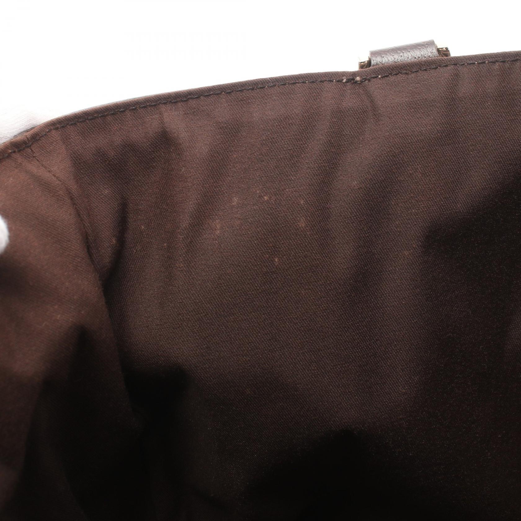 GUCCI 【激減優惠】帆布Abbey GG Tote Bag金扣手挽袋棕色