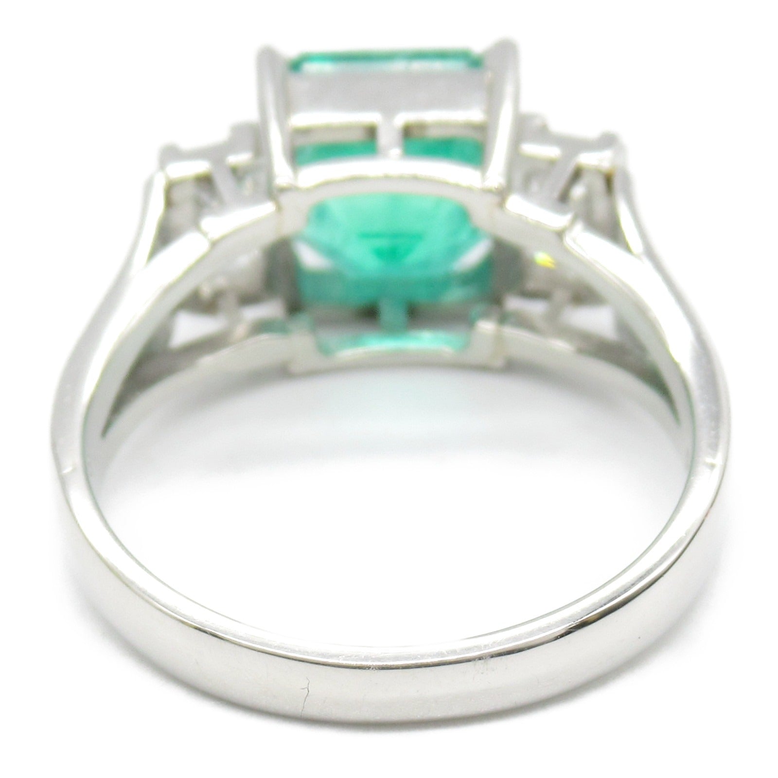 JEWELRY 綠寶石/PT900鉑金Diamond Ring鑽石戒指US#6.5JP#13