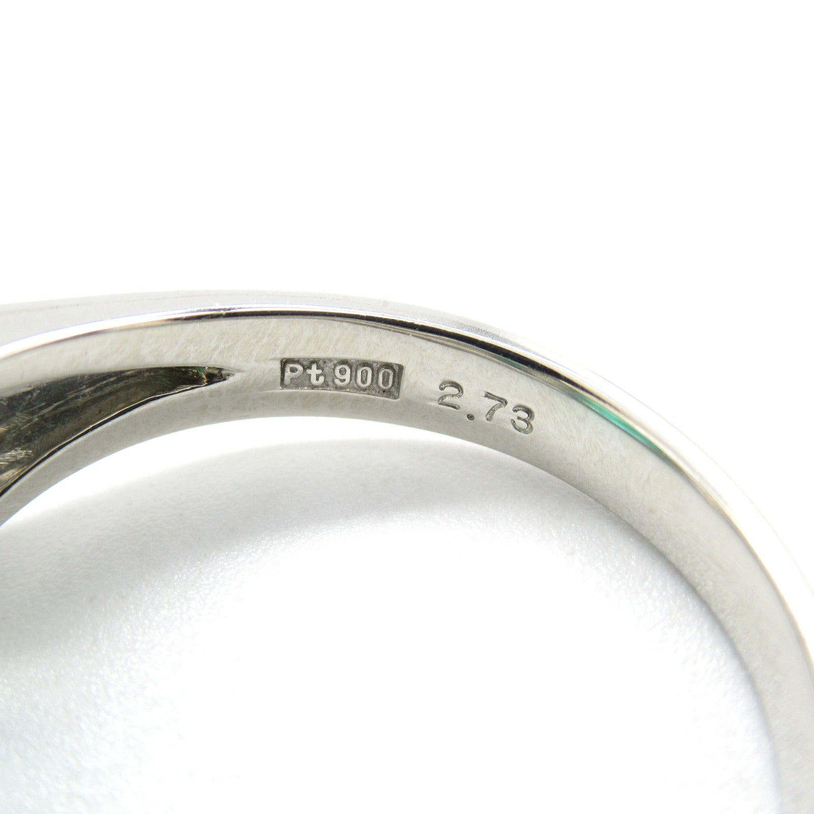 JEWELRY 綠寶石/PT900鉑金Diamond Ring鑽石戒指US#6.5JP#13