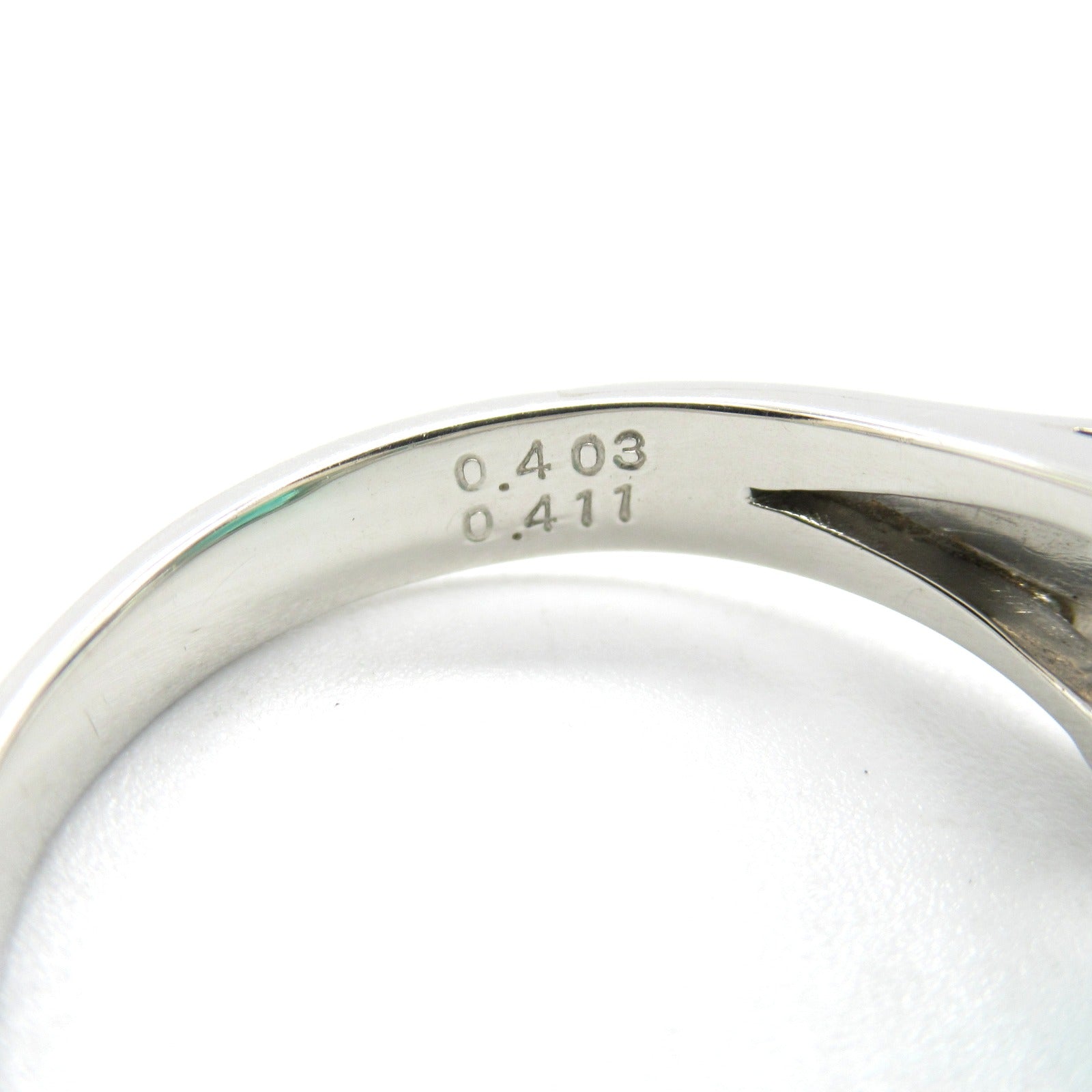 JEWELRY 綠寶石/PT900鉑金Diamond Ring鑽石戒指US#6.5JP#13