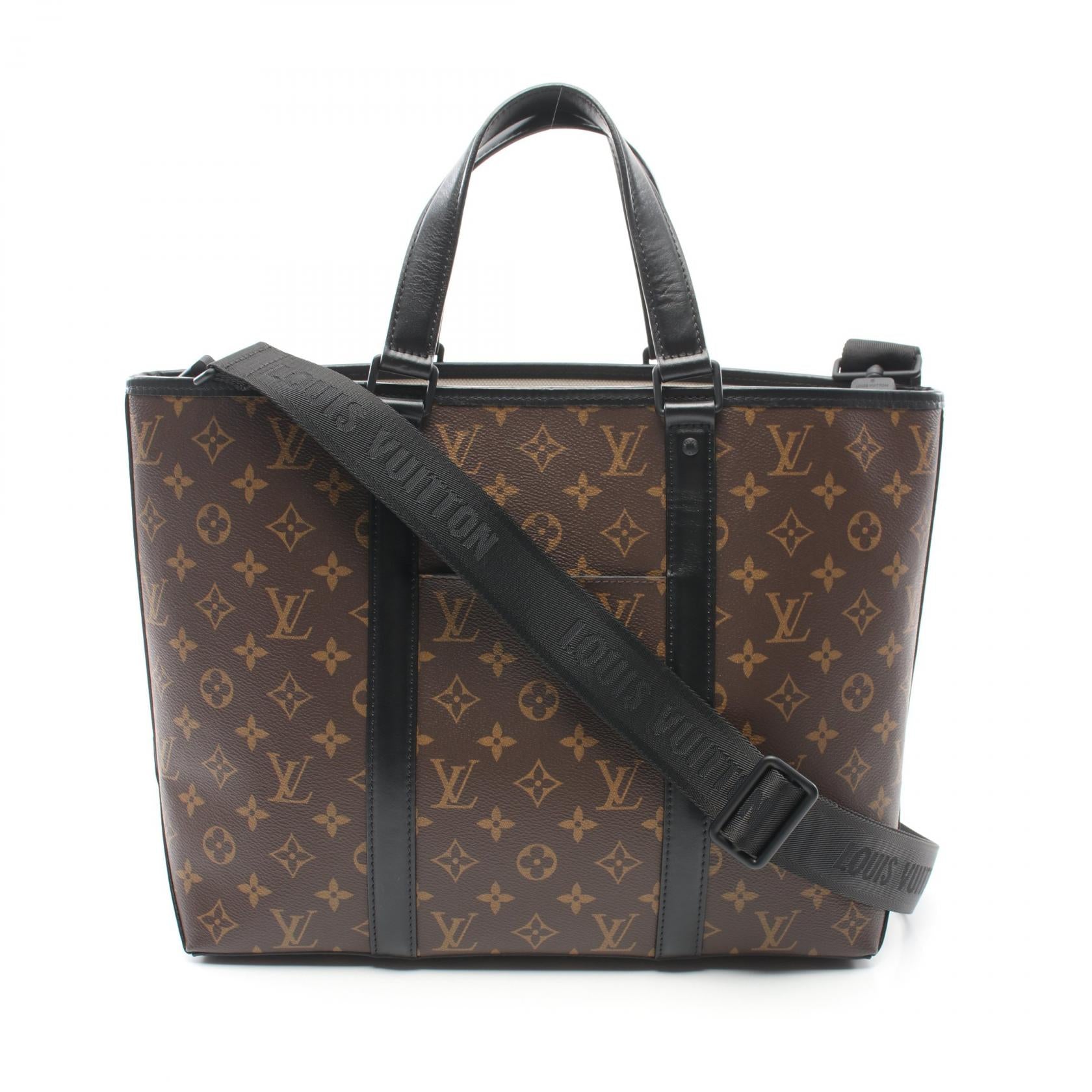 LOUIS VUITTON Monogram Macassar Weekend Tote手挽肩背兩用袋